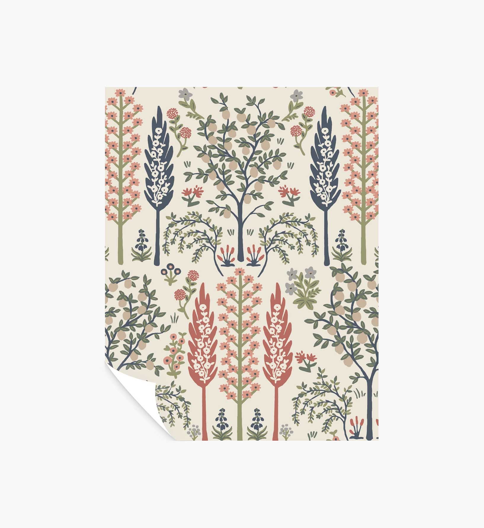 Fenna Wallpaper Sample - Cream Multi