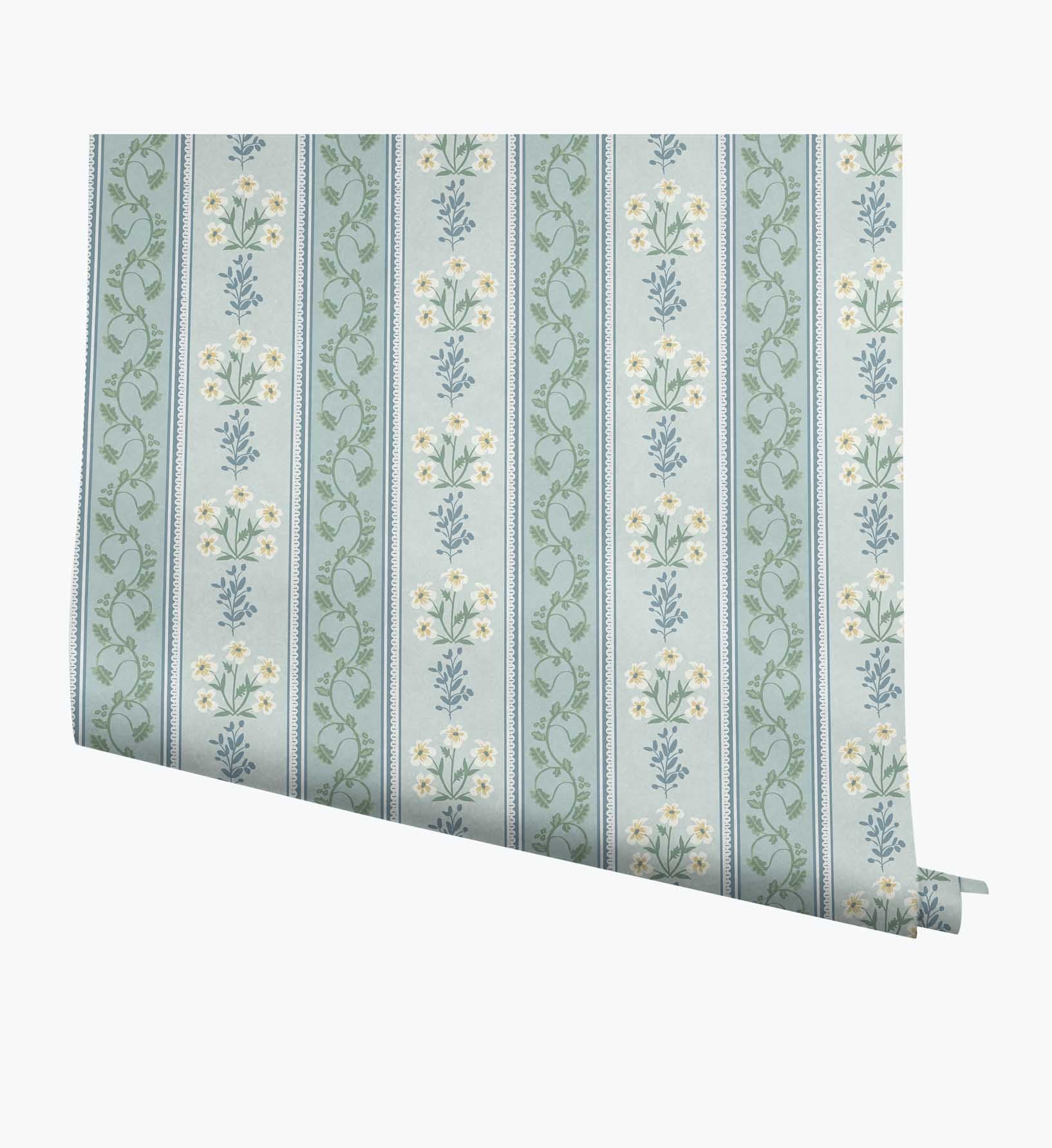 Portico Wallpaper - Blue