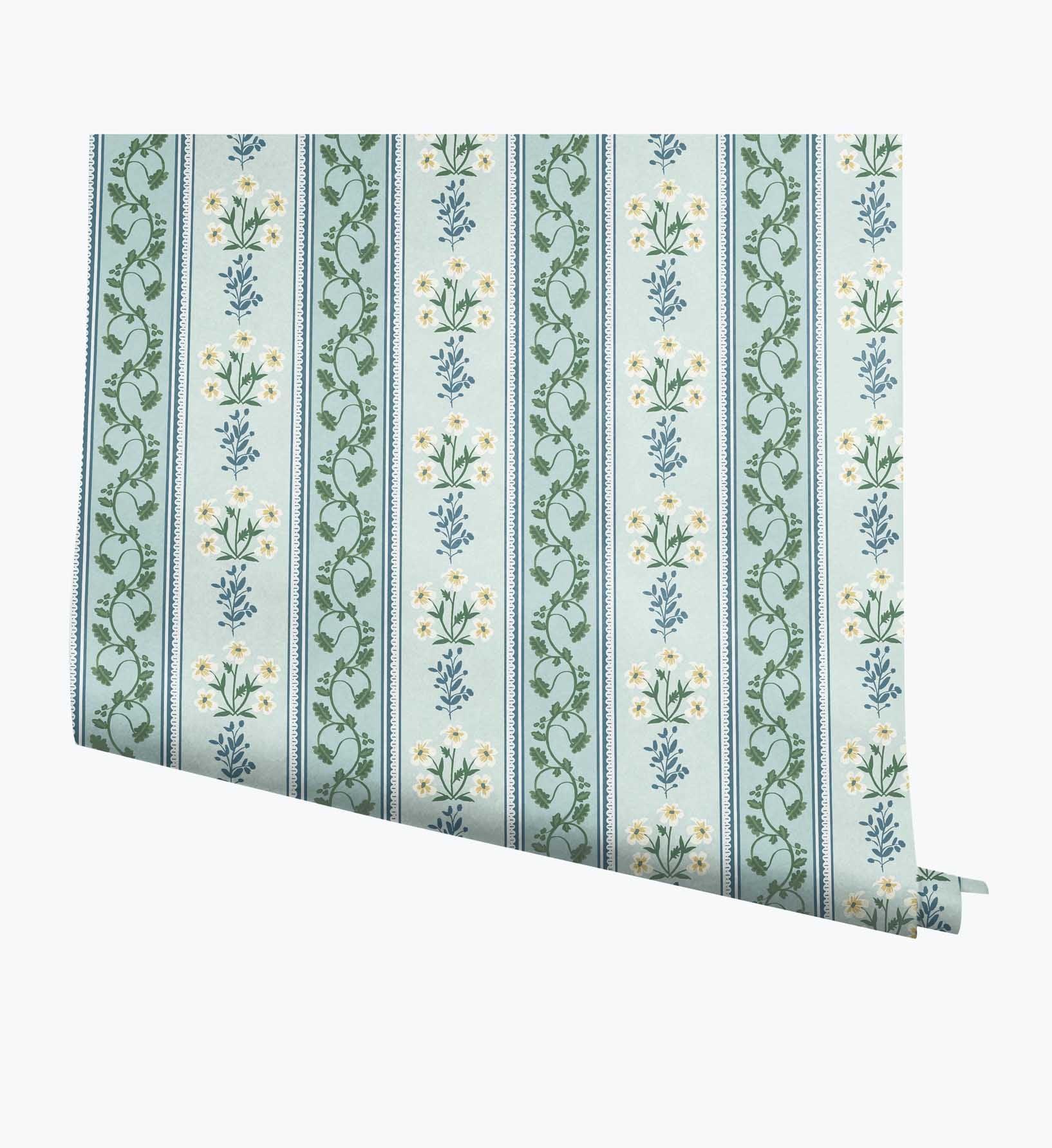 Portico Wallpaper - Blue