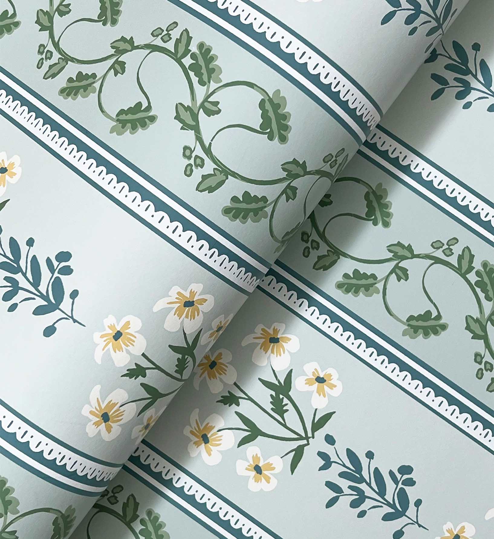 Portico Wallpaper - Blue