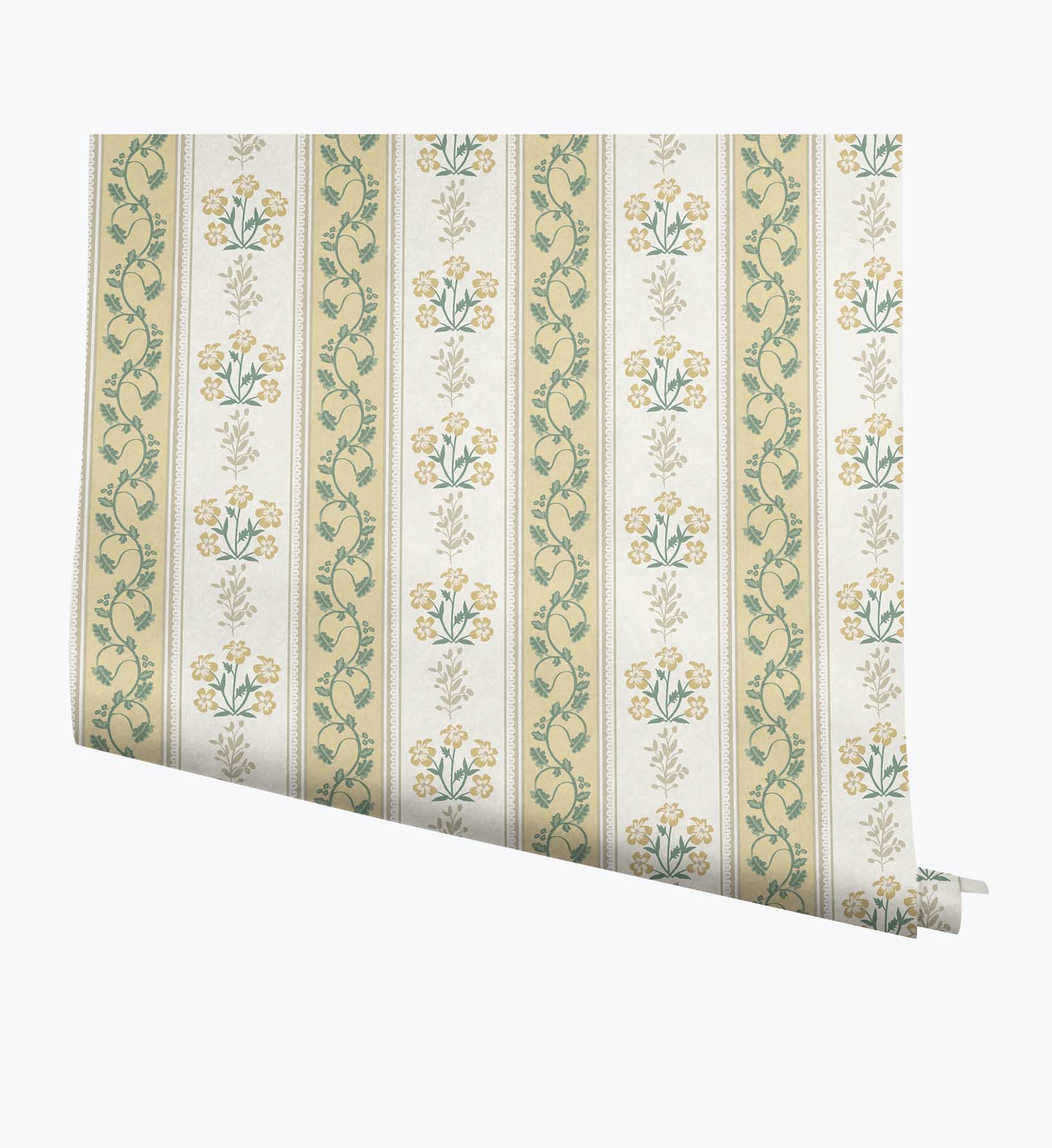 Portico Wallpaper - Gold & Cream