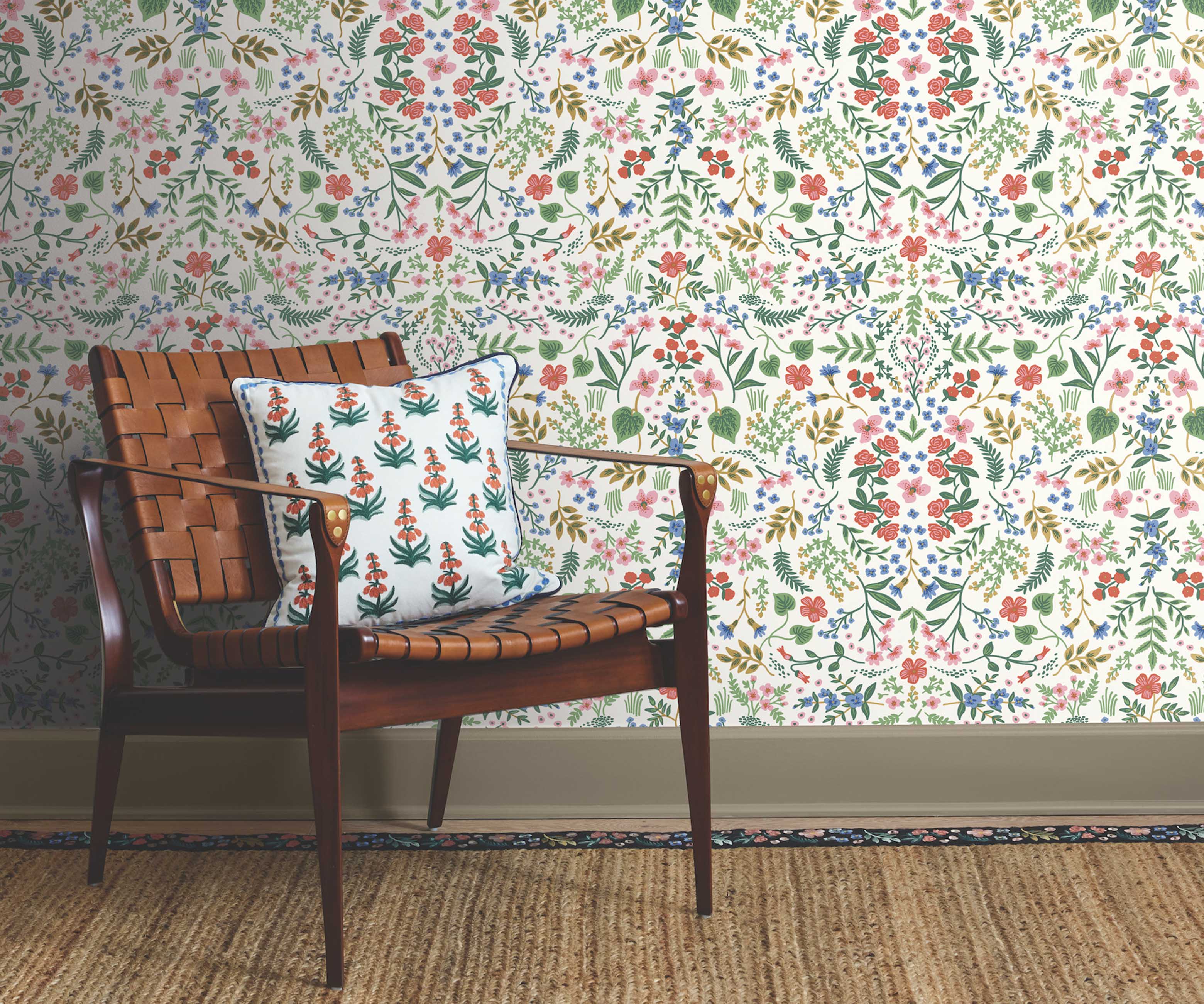 Wildwood Peel & Stick Wallpaper - Rose Multi