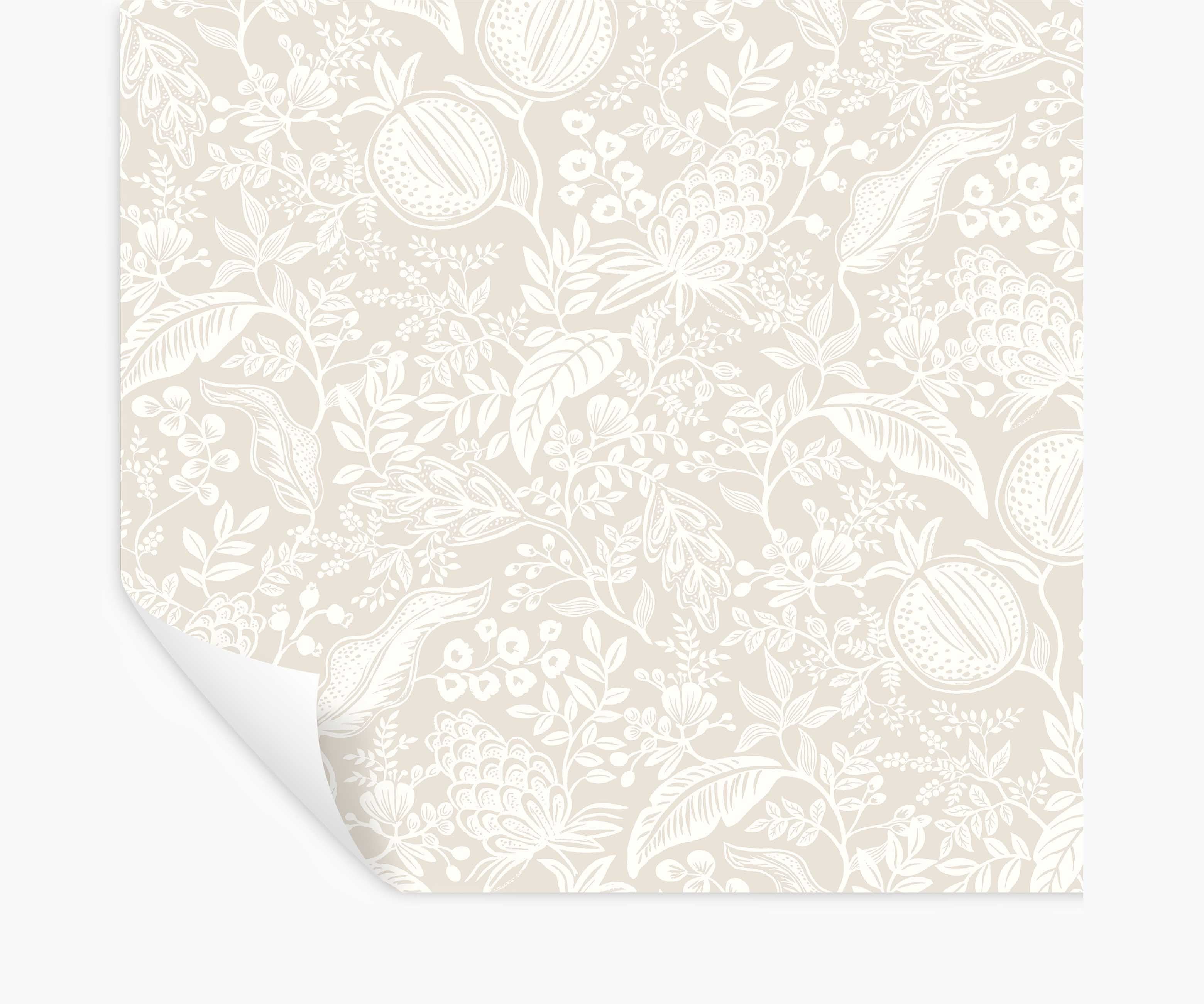 Pomegranate Peel & Stick Wallpaper - Beige & White