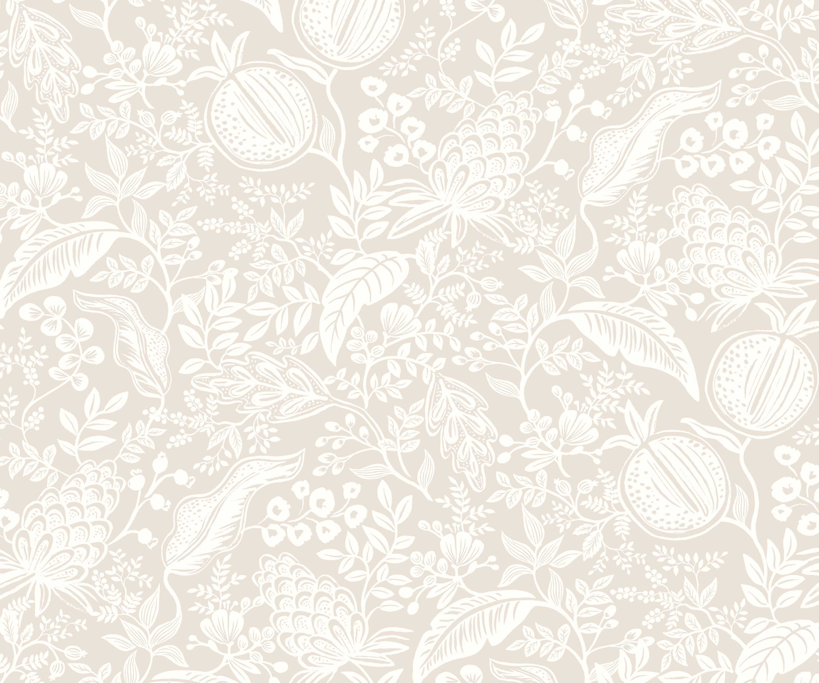 Pomegranate Peel & Stick Wallpaper - Beige & White