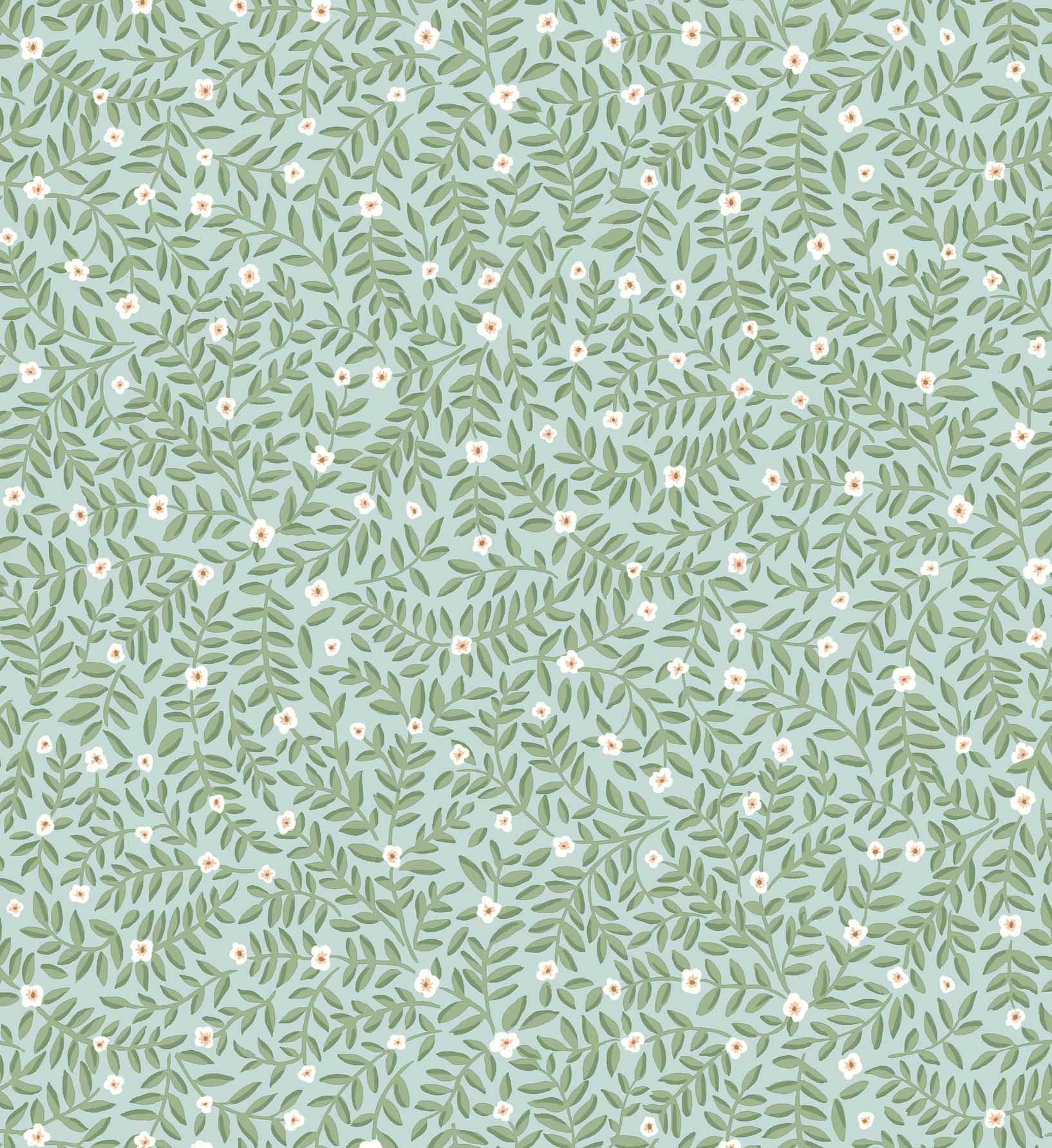 Elodie Peel & Stick Wallpaper Sample - Light Blue
