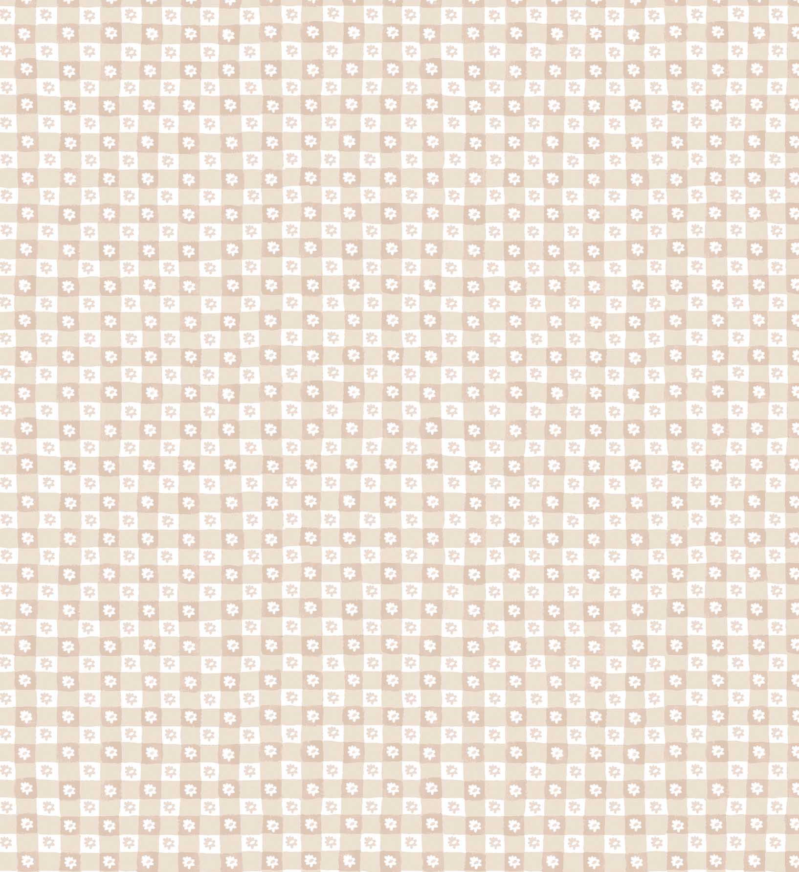 Daisy Gingham Peel & Stick Wallpaper - Blush