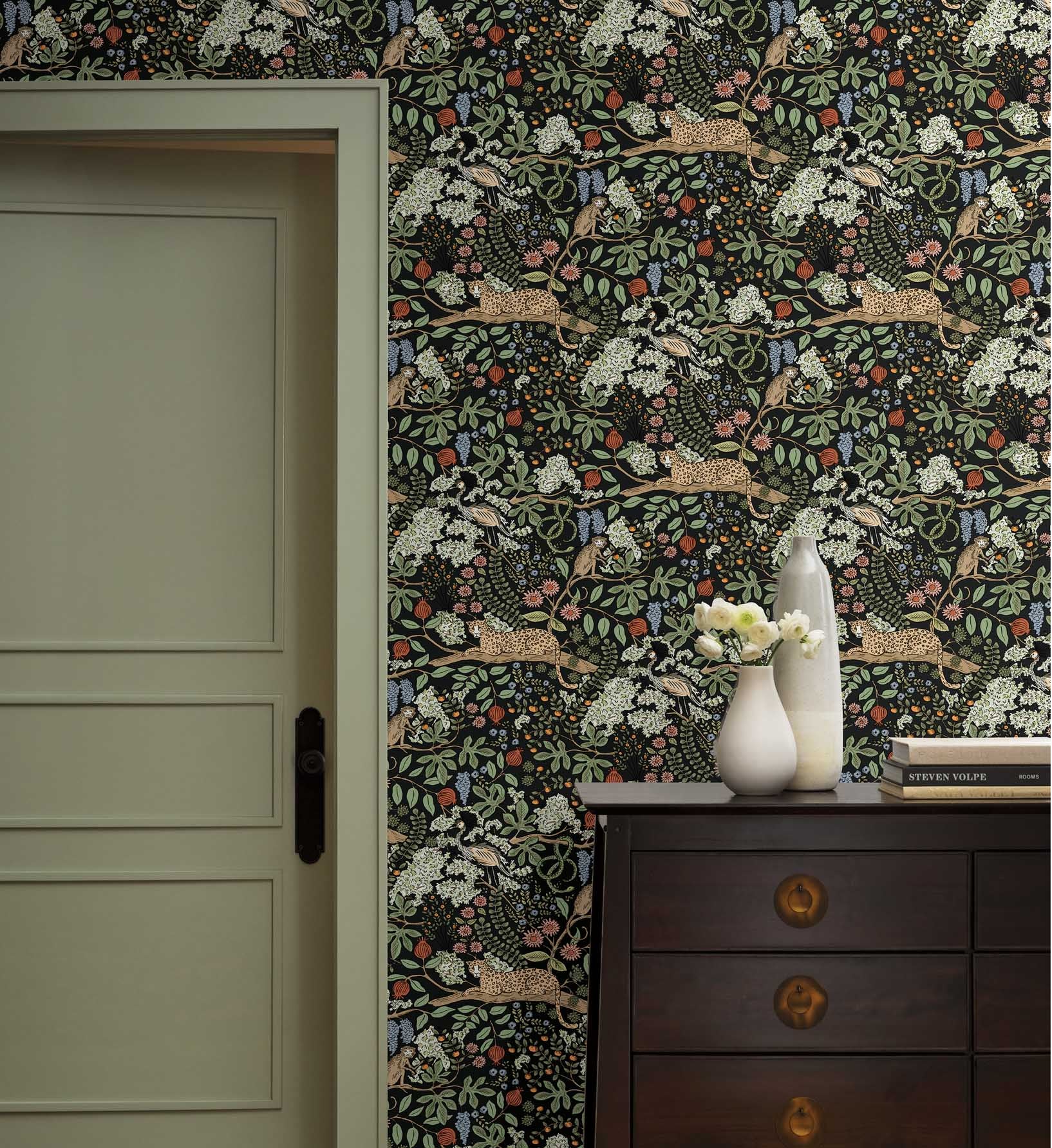 Safari Peel & Stick Wallpaper Sample - Black