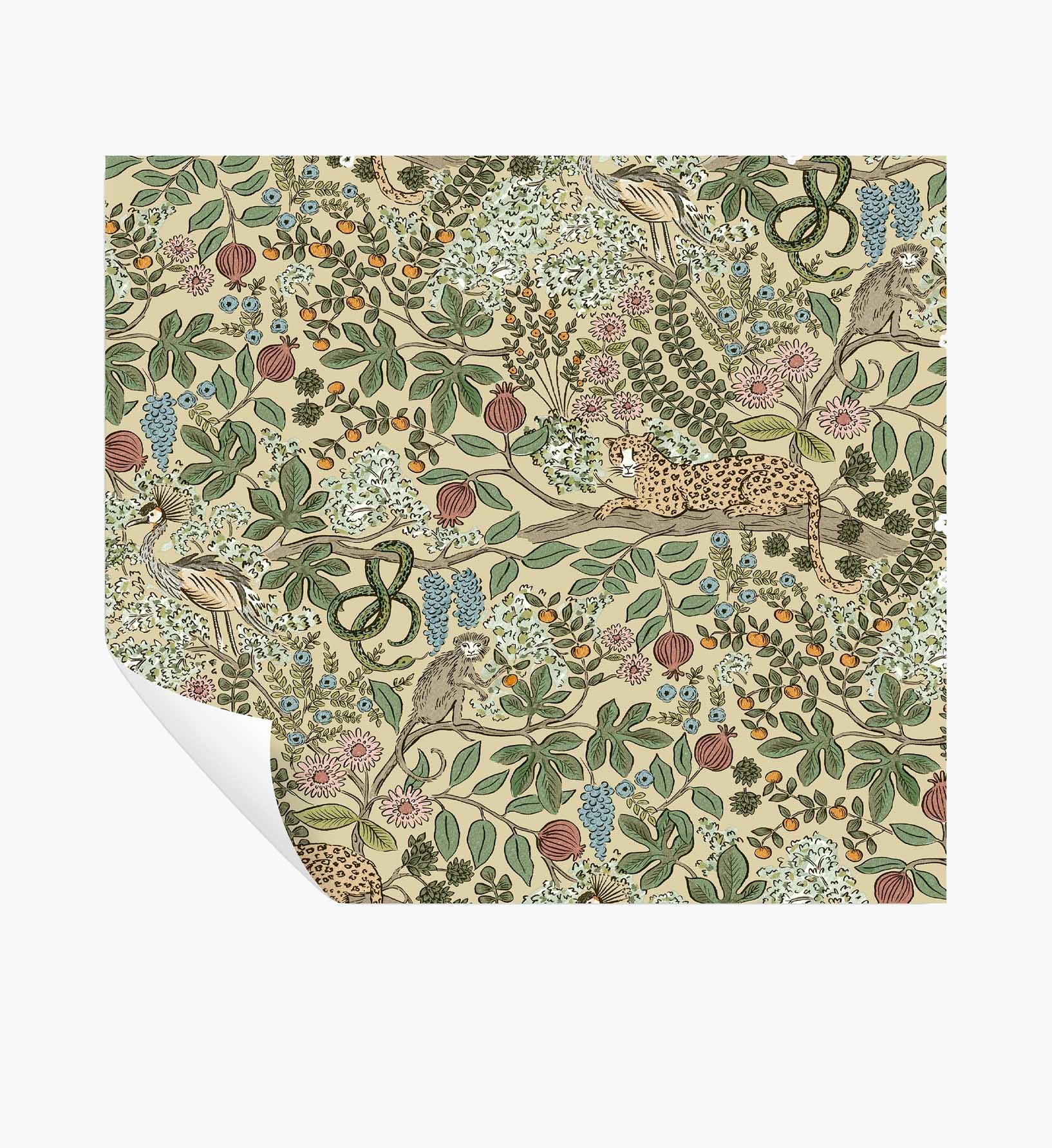 Safari Peel & Stick Wallpaper - Linen – Rifle Paper Co