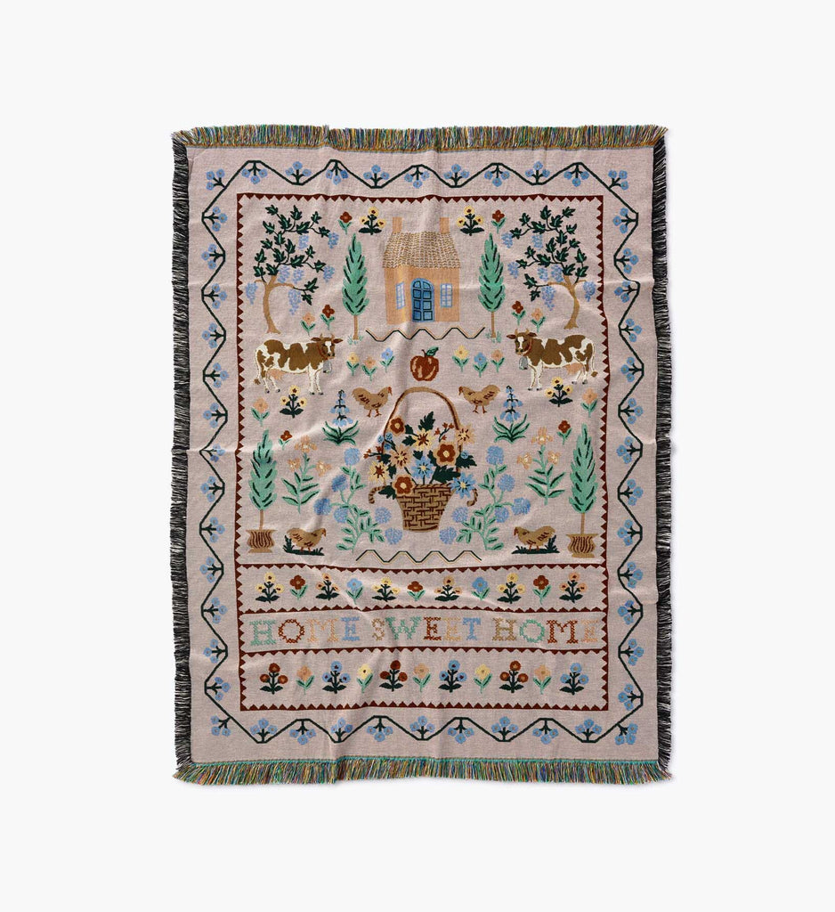 Woven Blanket - Home Sweet Home