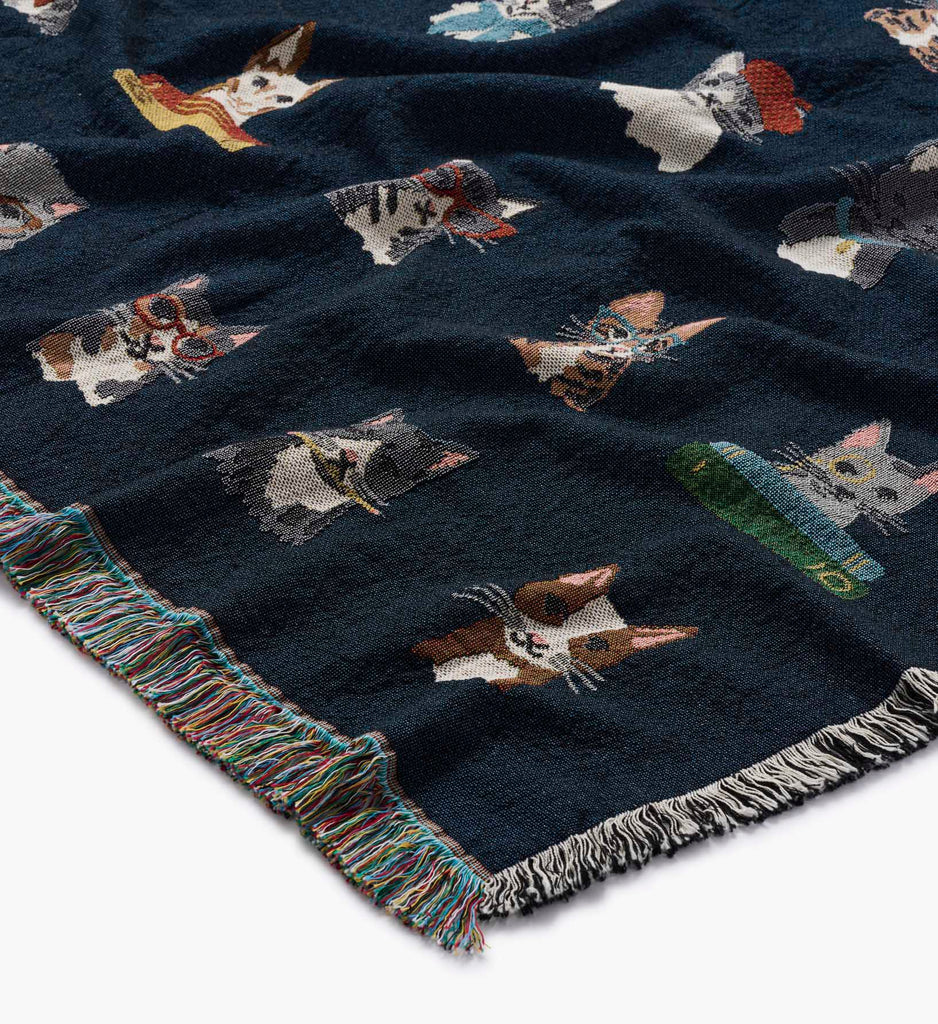 Woven Blanket - Ghosts