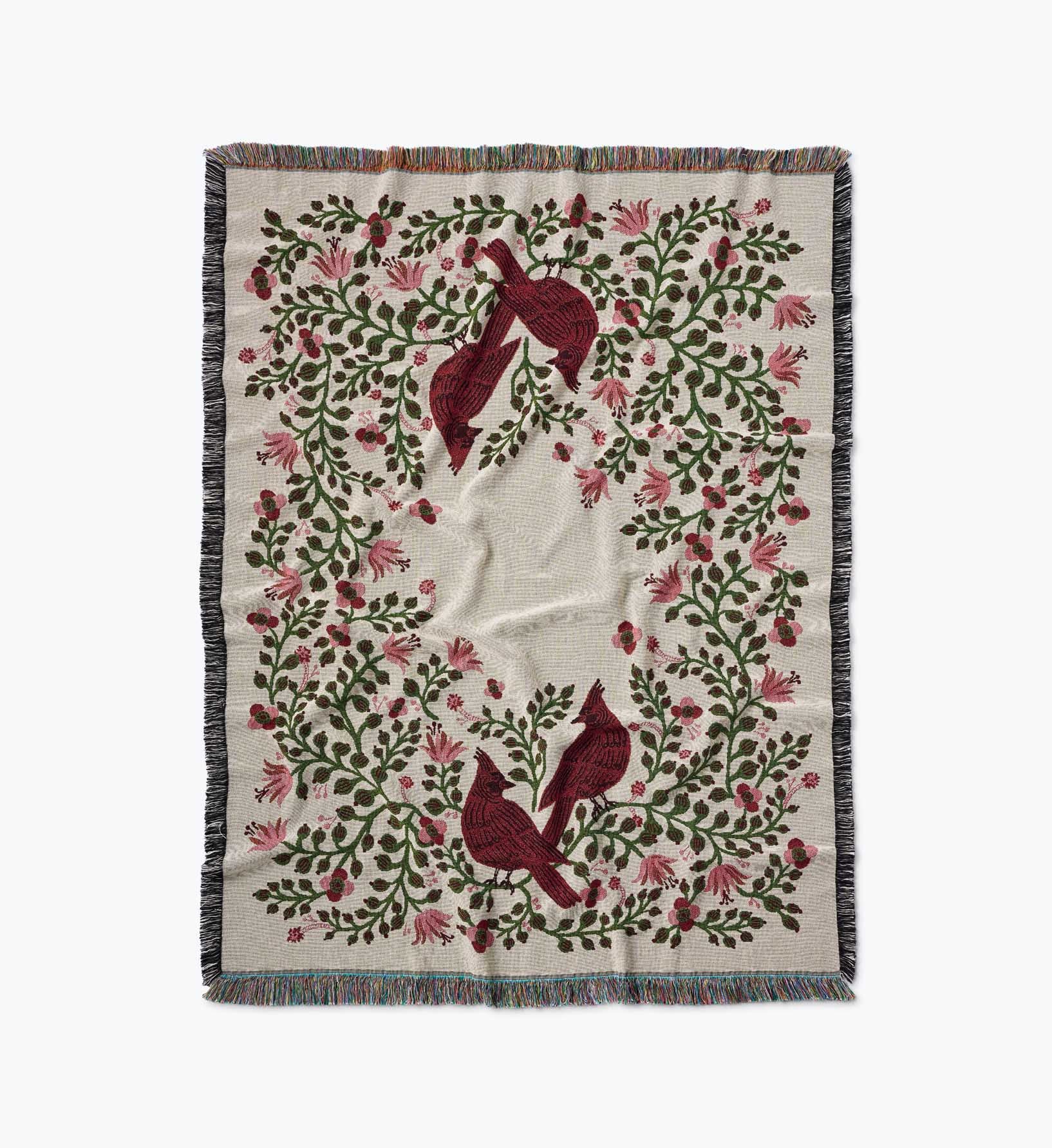 Woven Blanket - Cardinals