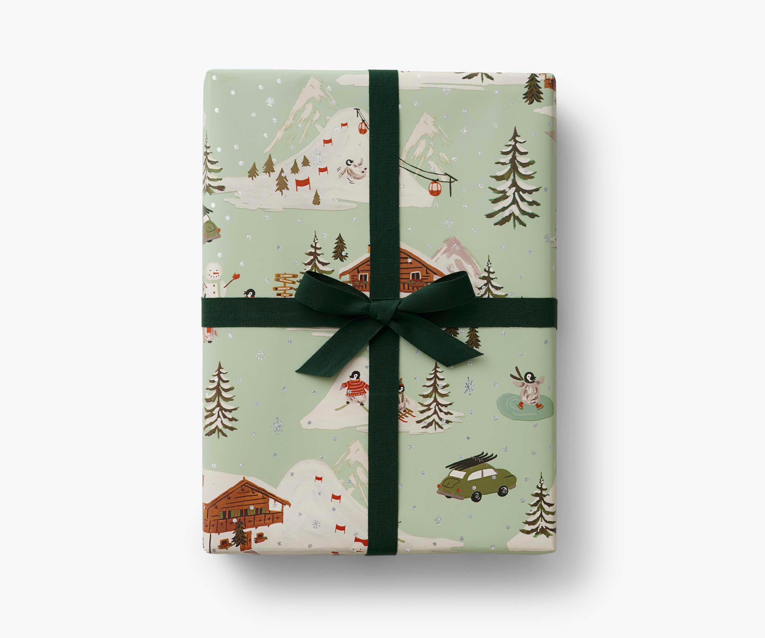Holiday Wrapping Roll - Penguin Village