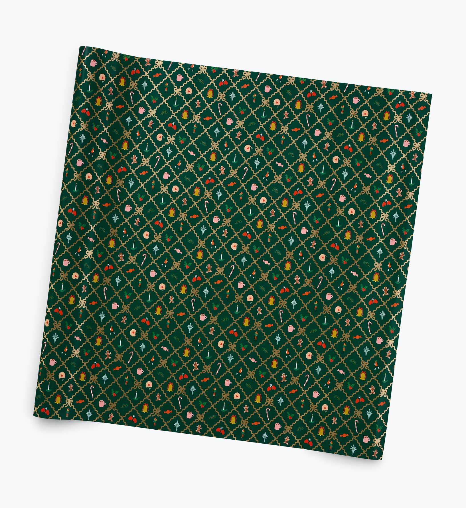 Holiday Wrapping Roll - Holiday Argyle