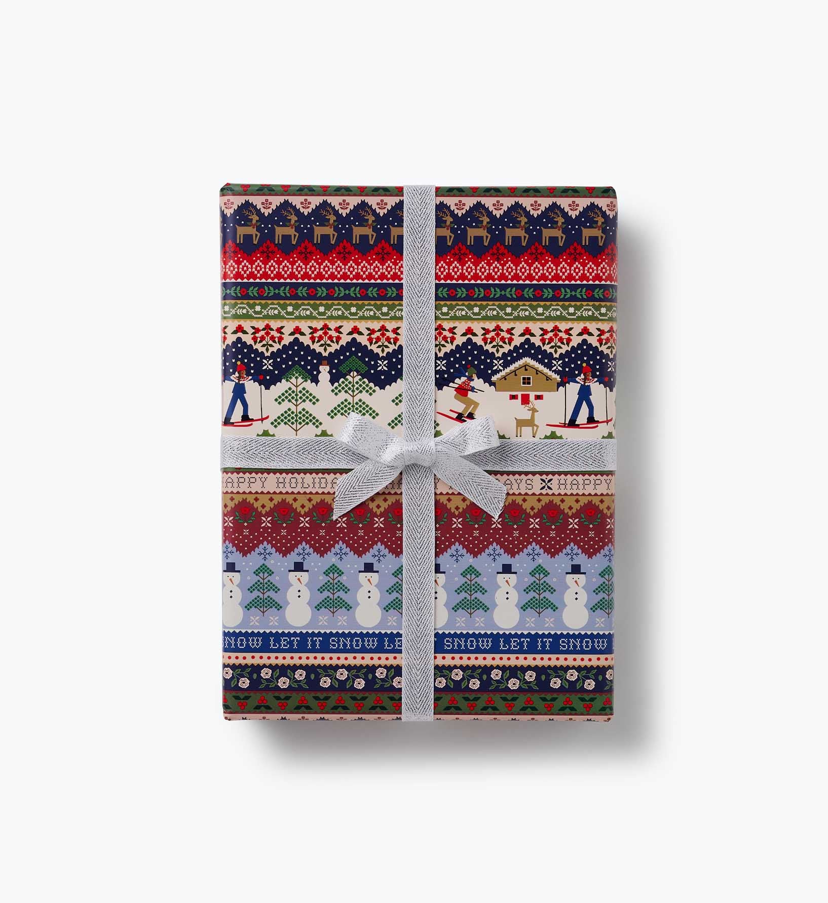 Holiday Wrapping Roll - Ski Chalet