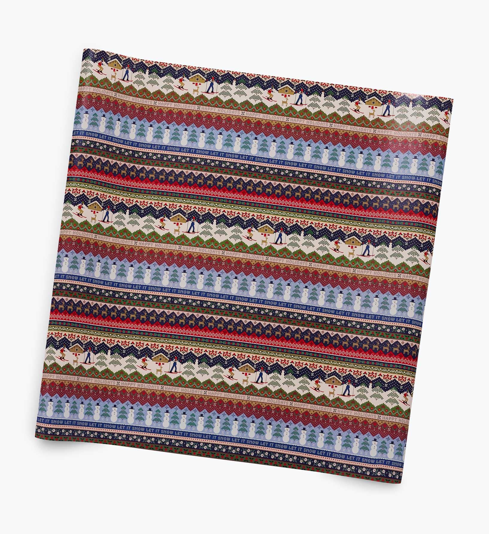 Holiday Wrapping Roll - Ski Chalet