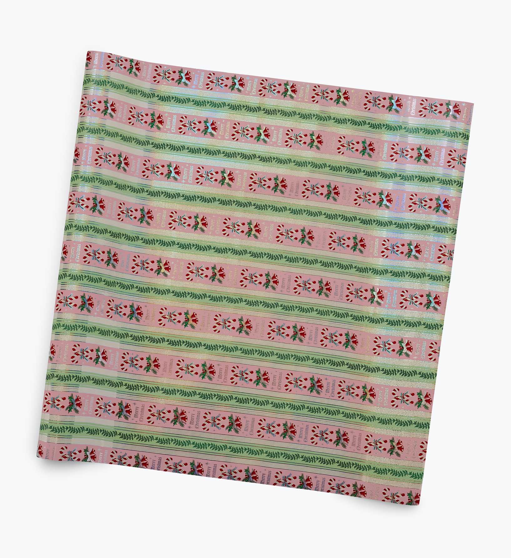 Holiday Wrapping Roll - Candy Cane Stripe