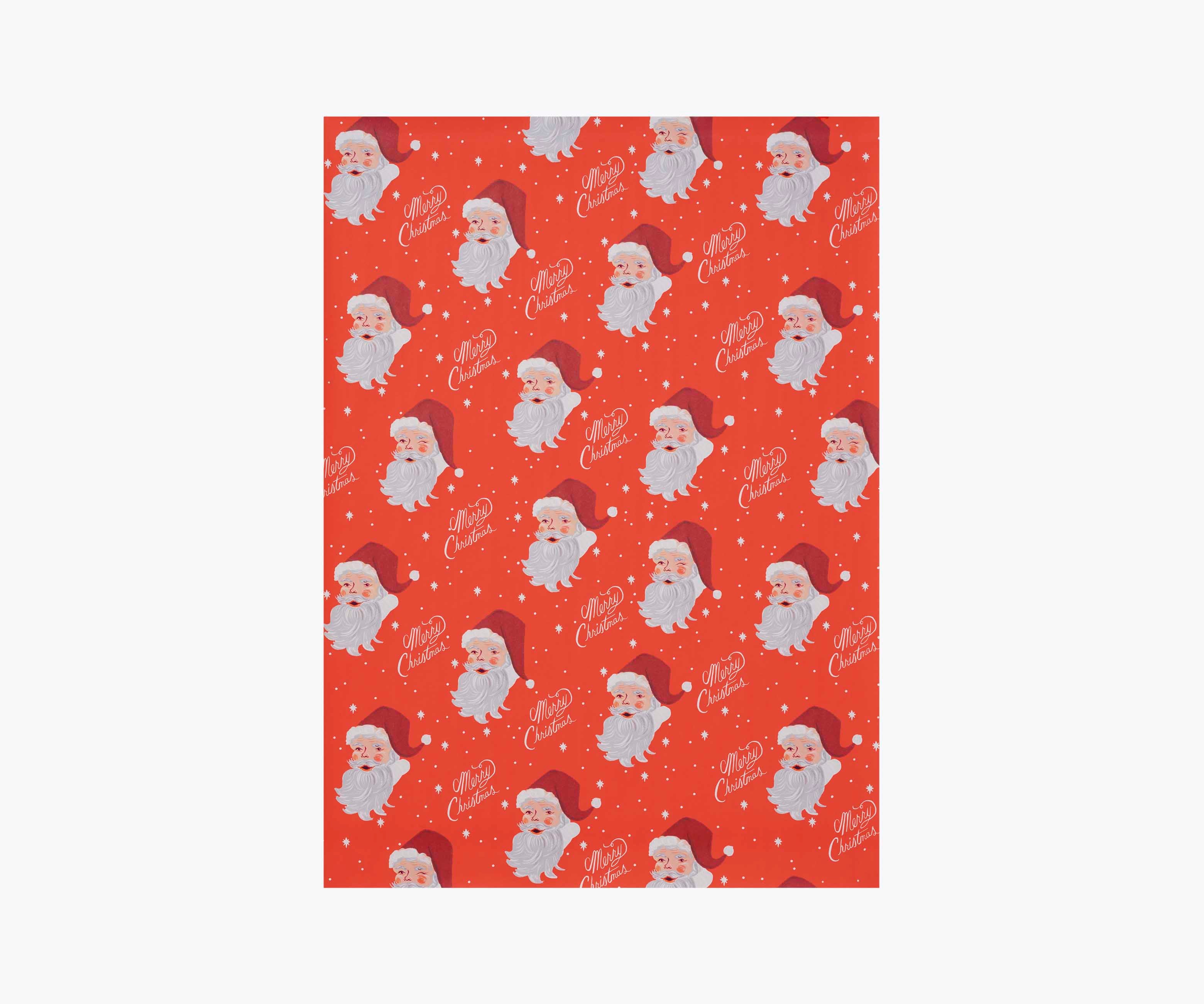 Holiday Wrapping Sheets - Santa