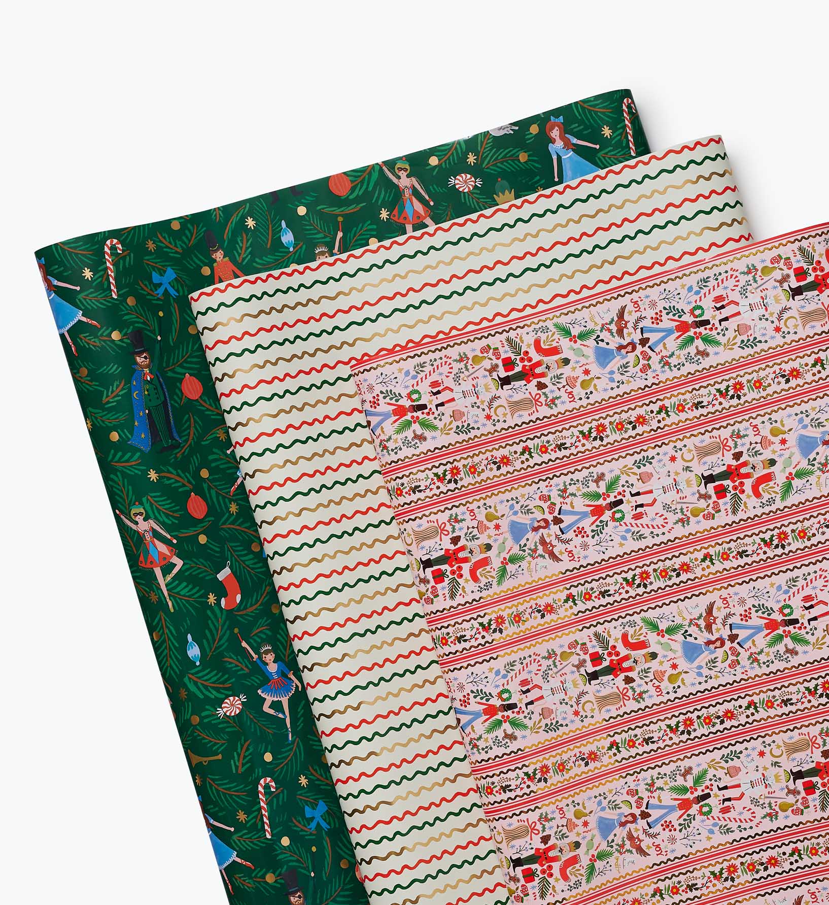 Nutcracker Set of 3 Wrapping Rolls