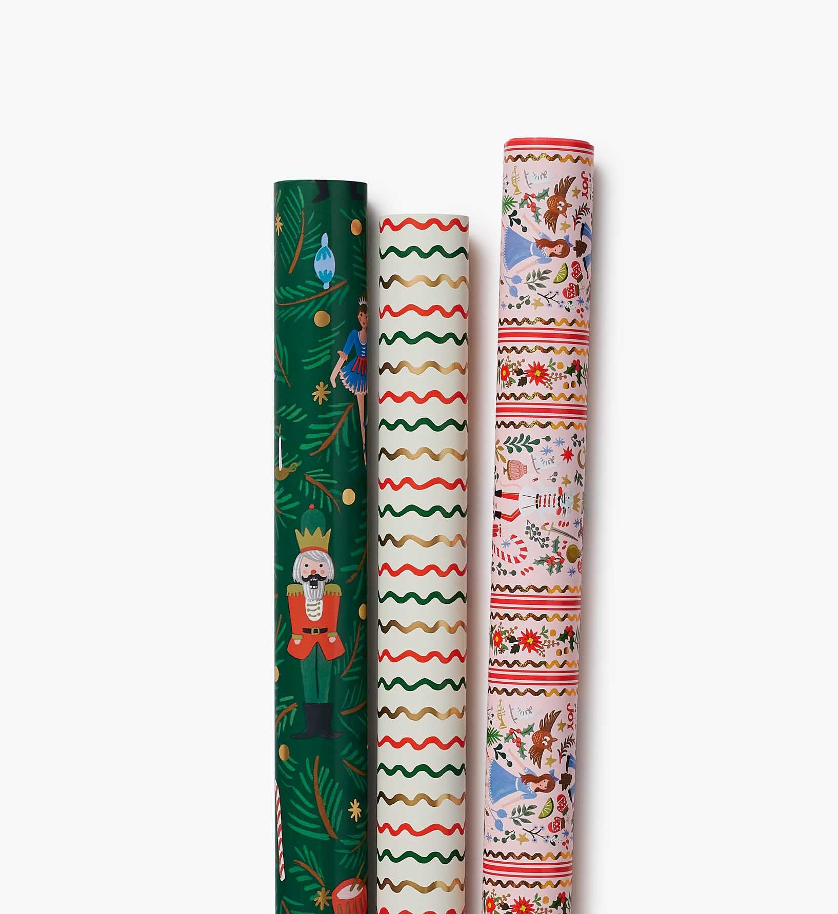 Nutcracker Set of 3 Wrapping Rolls