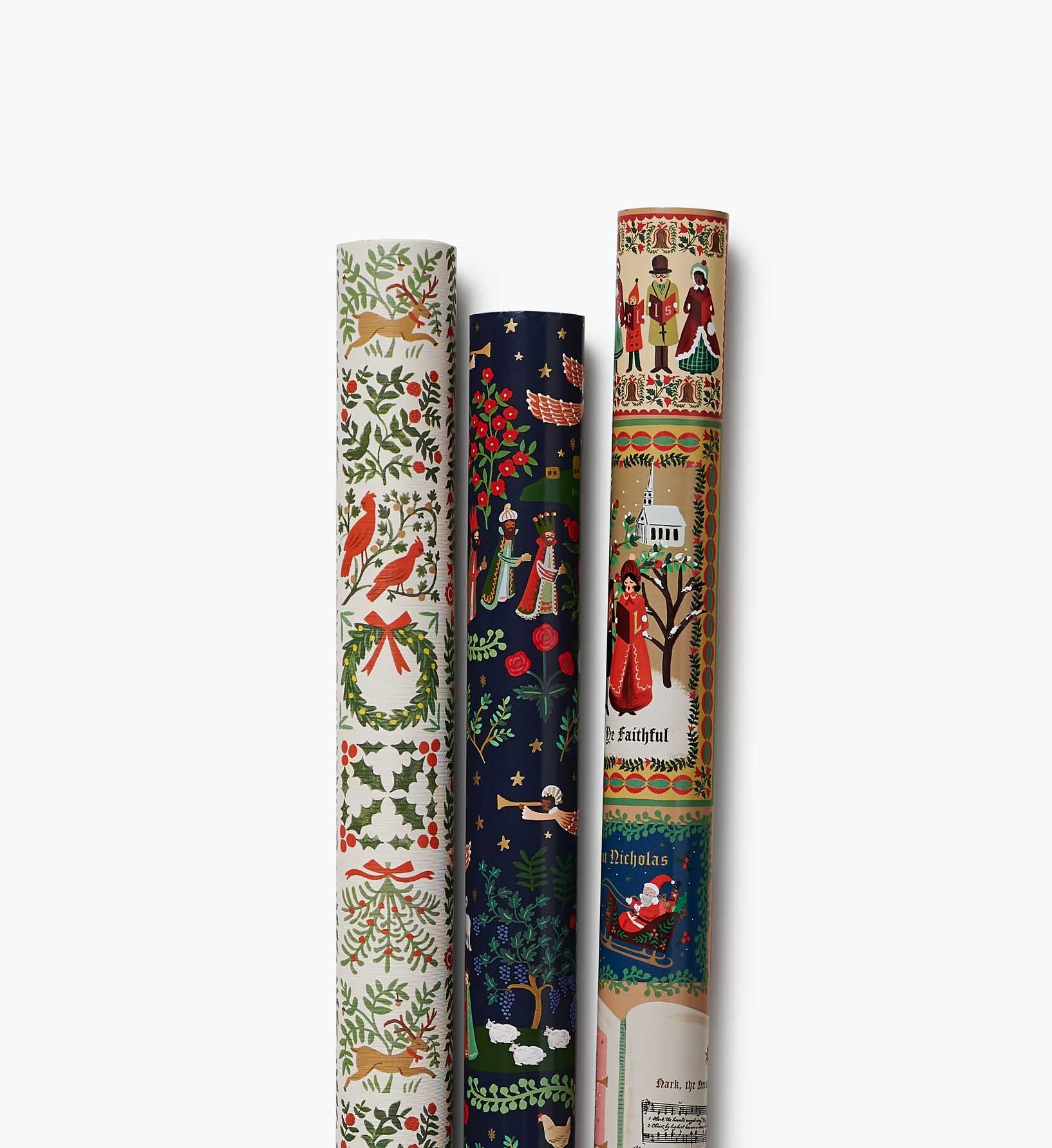 Silent Night Set of 3 Wrapping Rolls
