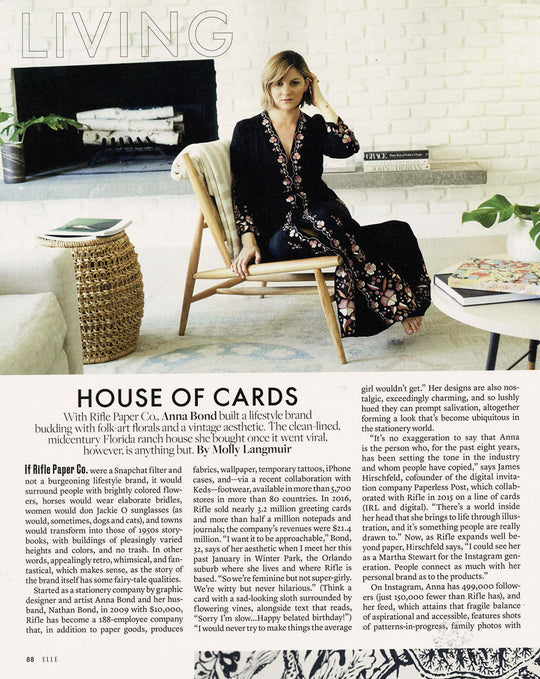 Anna Bond Elle Magazine