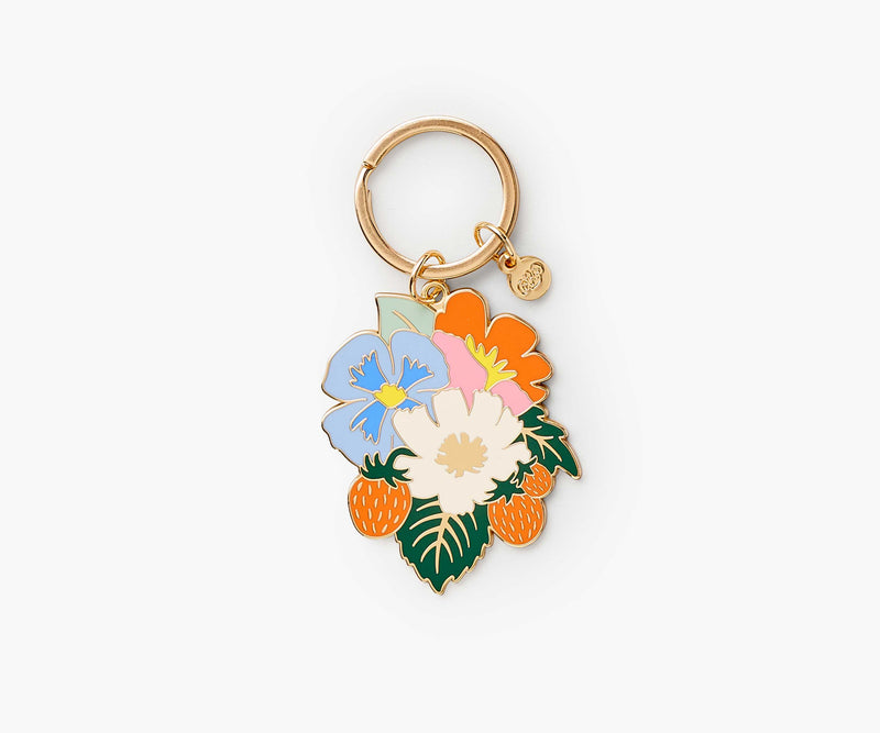 Strawberry Fields - Enamel Keychain