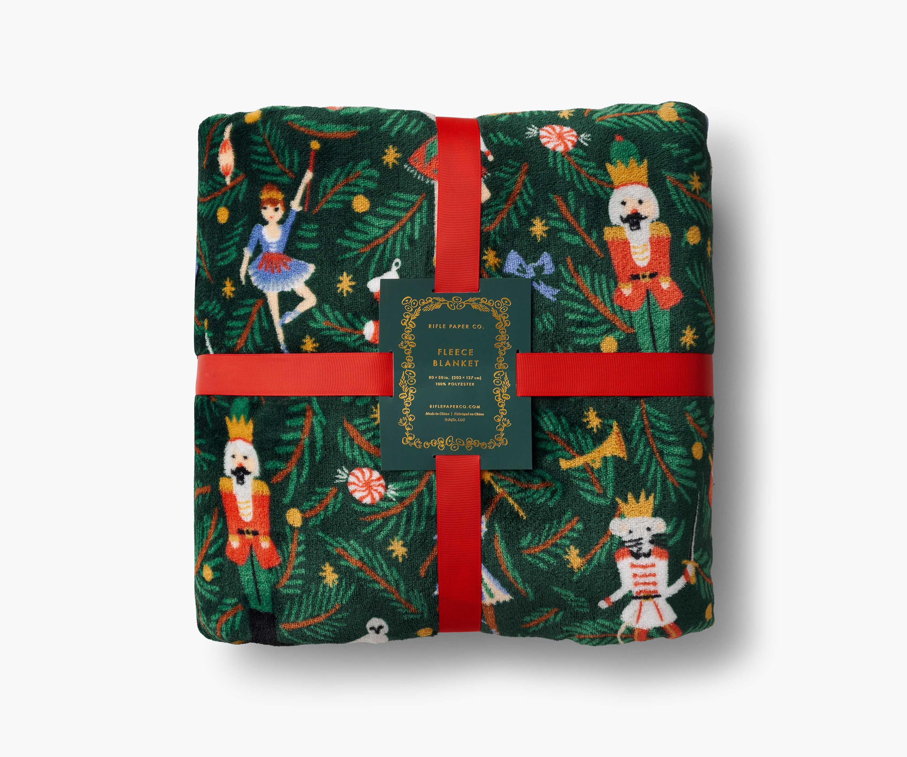 Fleece Blanket Nutcracker Rifle Paper Co