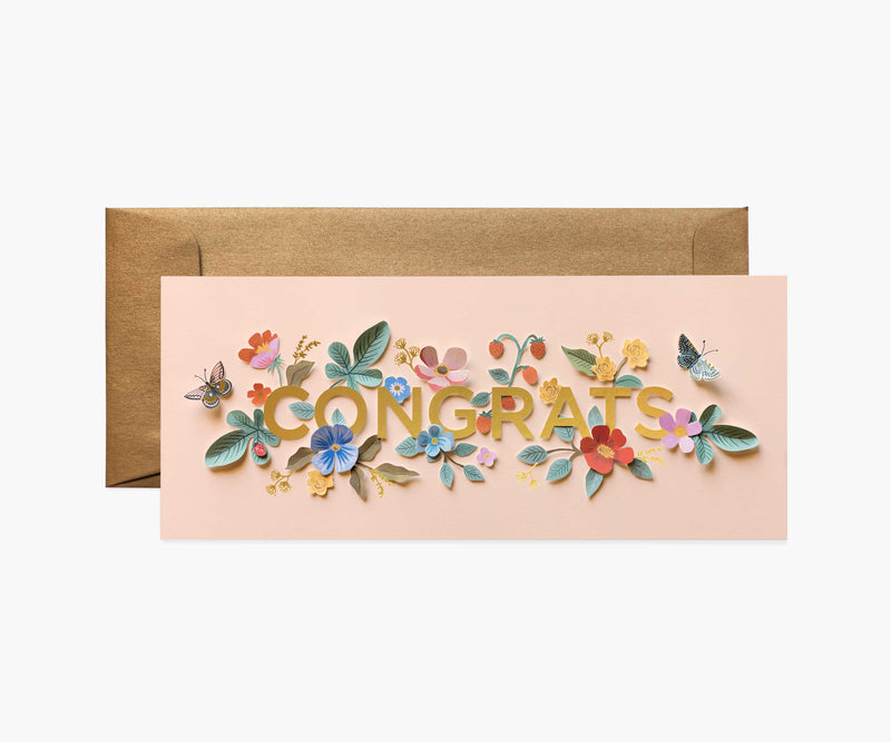 Cut Paper - Money Holder Congrats Card