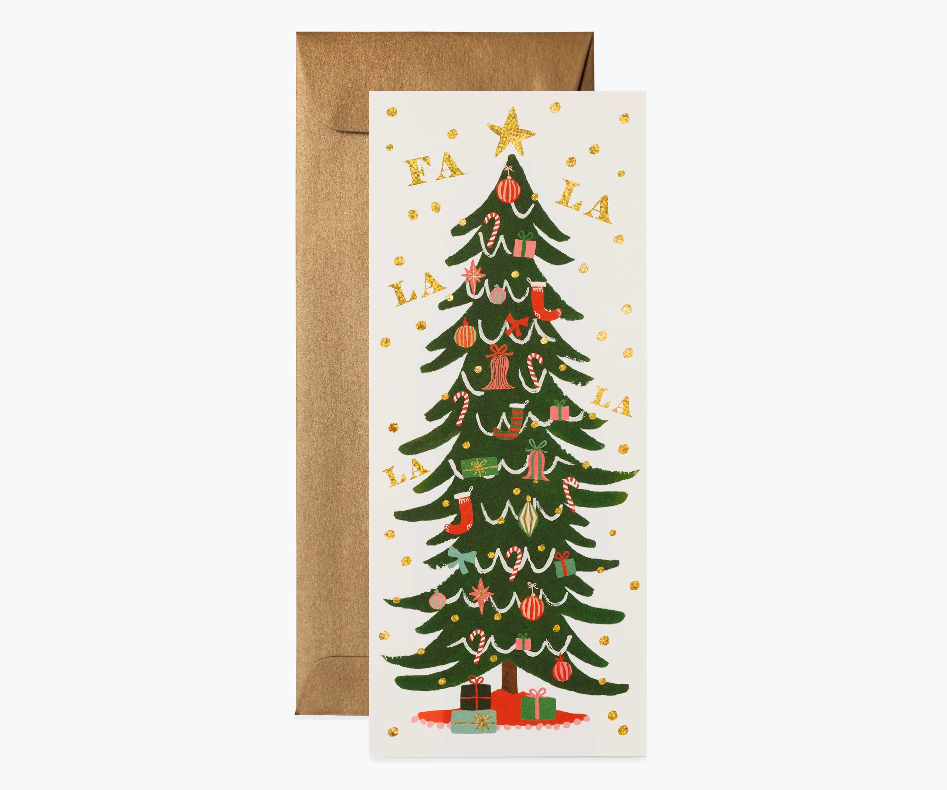 Fa La La Tree Money Holder Holiday Cards - Boxed Set