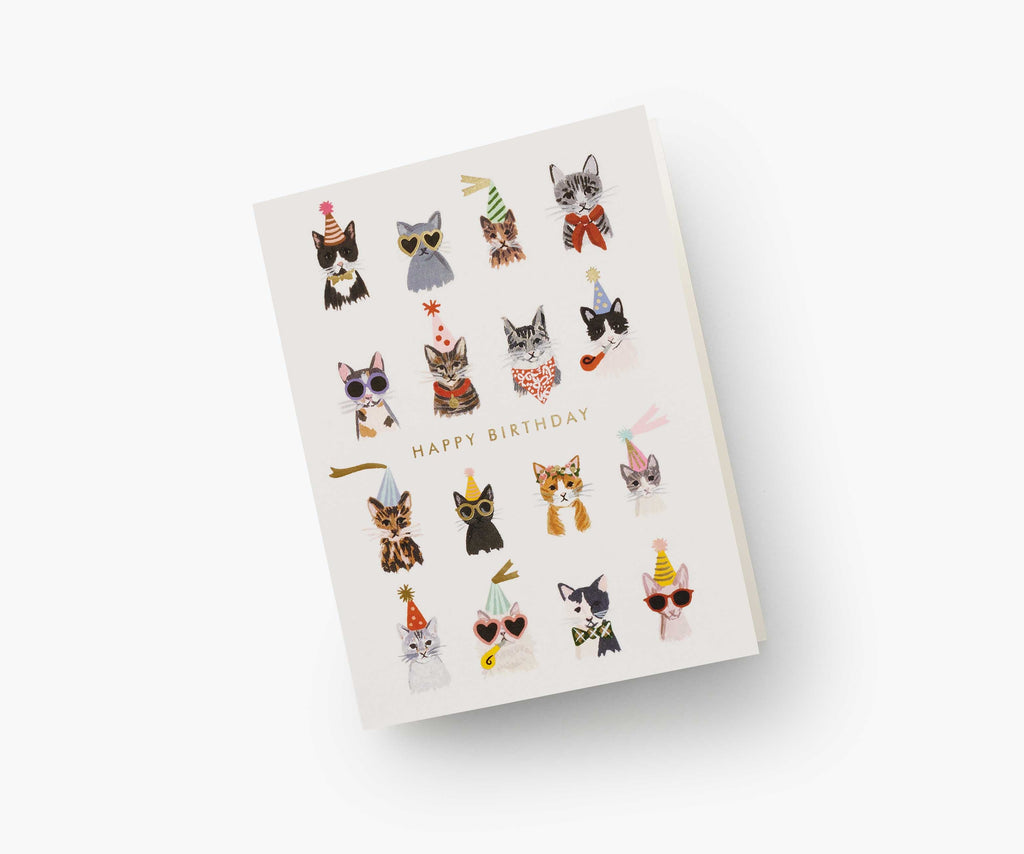 Boxed Set of Cool Cats Birthday Greeting Cards | Rifle Paper Co.
