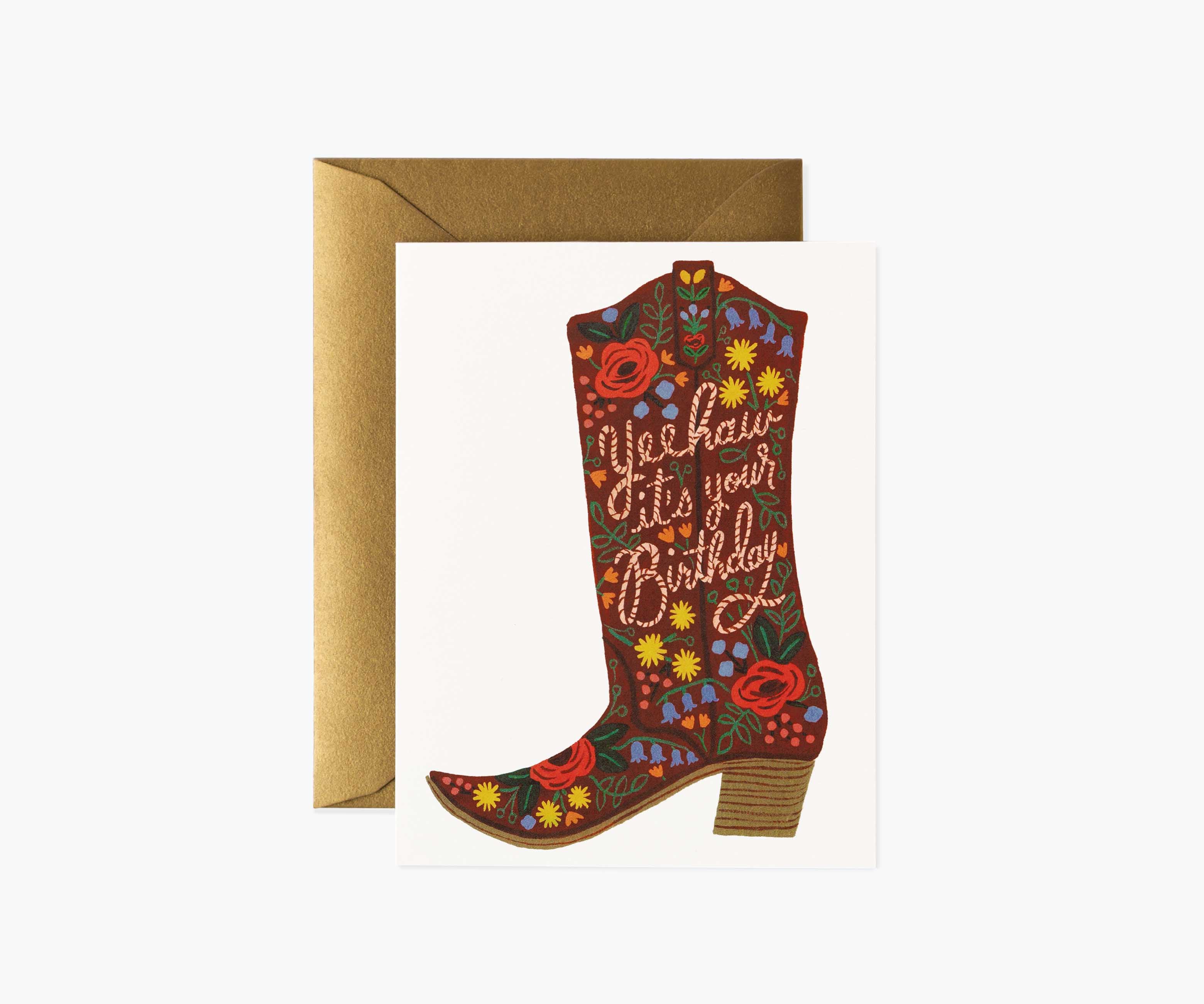 Birthday Boot Birthday Cards - Boxed Set