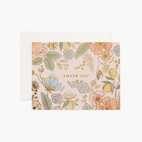 Rileys Thank You Cards With Matching Envelopes | 50-Count, Gold Foil