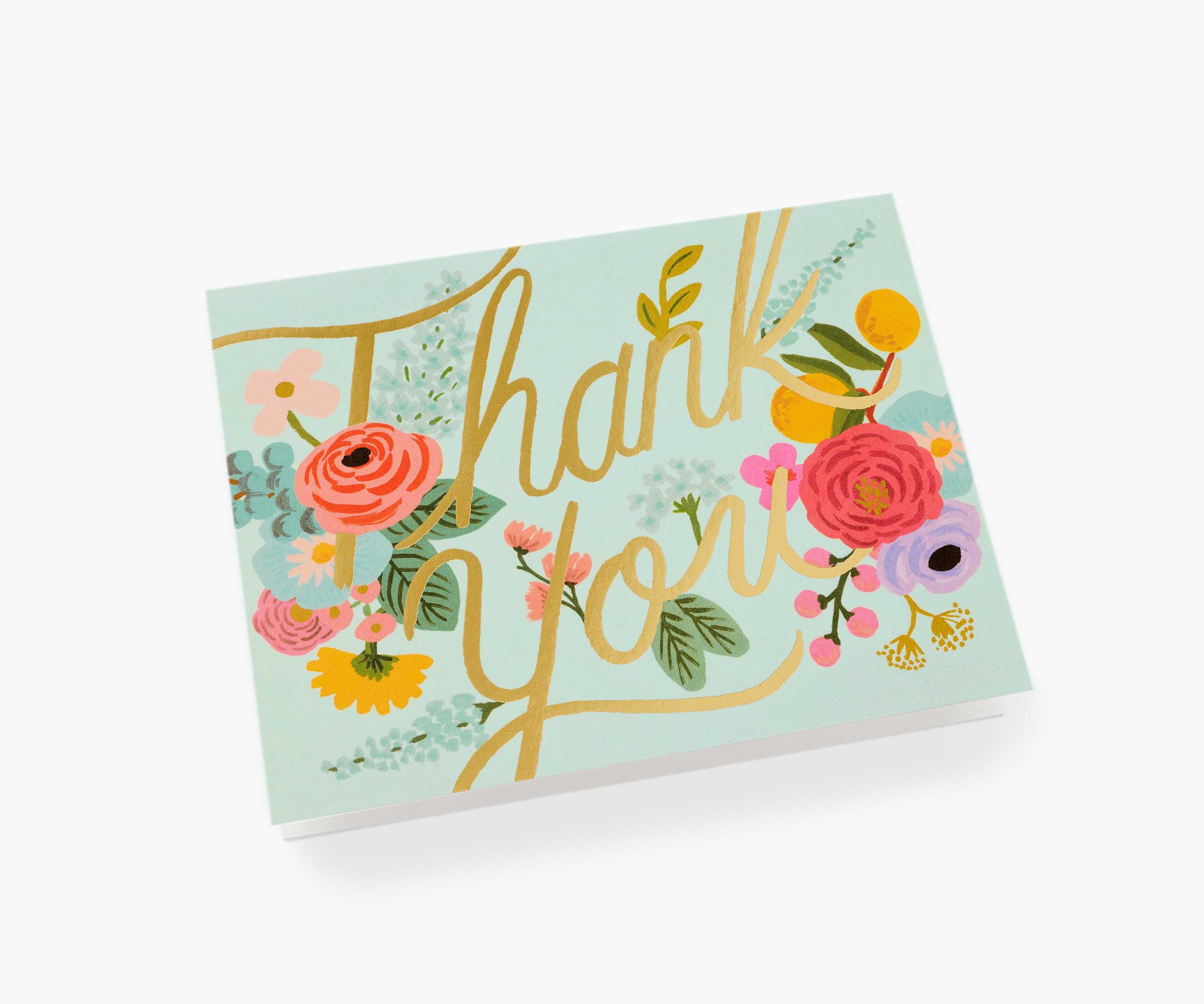 Mint Garden Thank You Cards - Boxed Set
