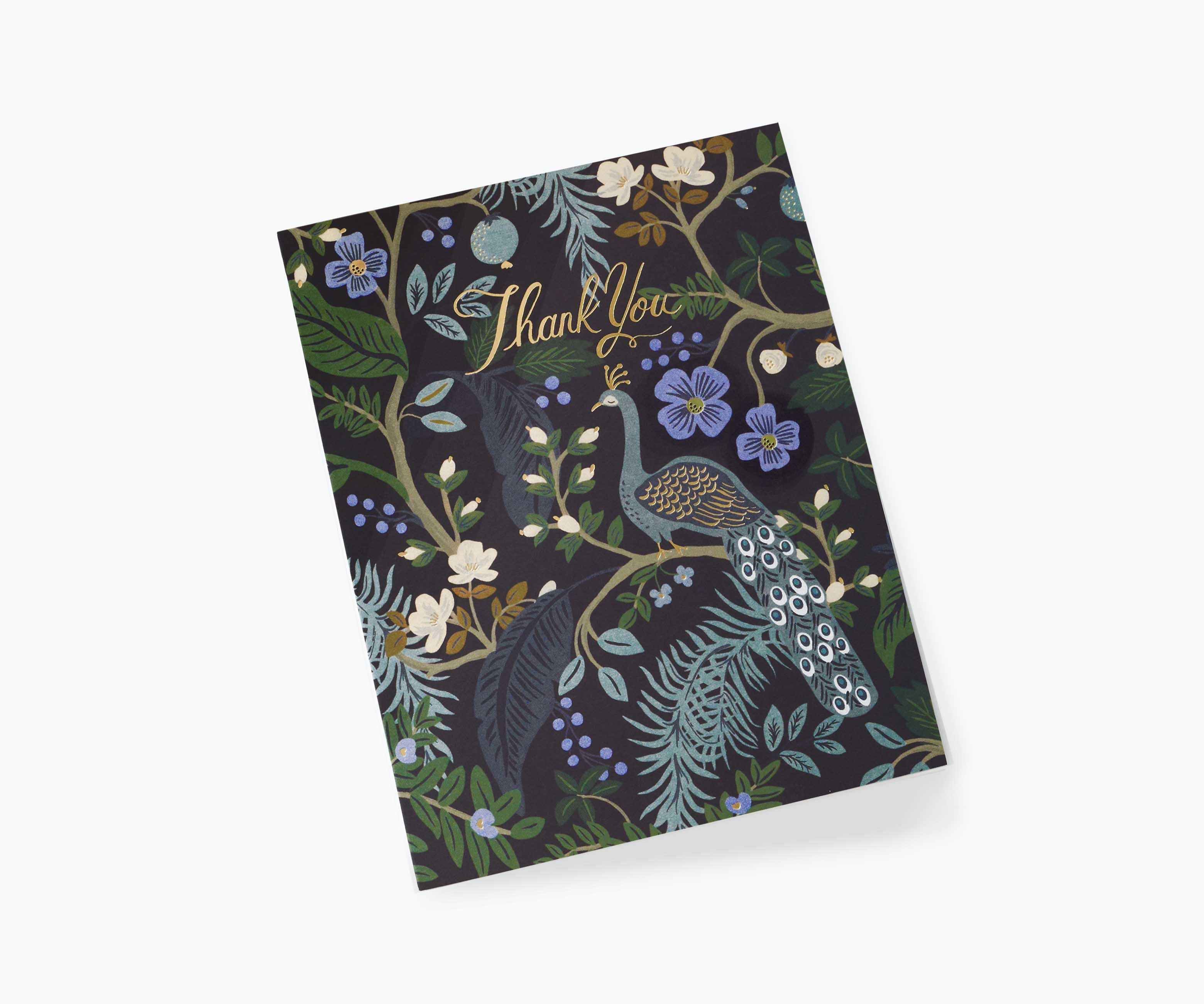 Peacock Thank You Cards - Boxed Set