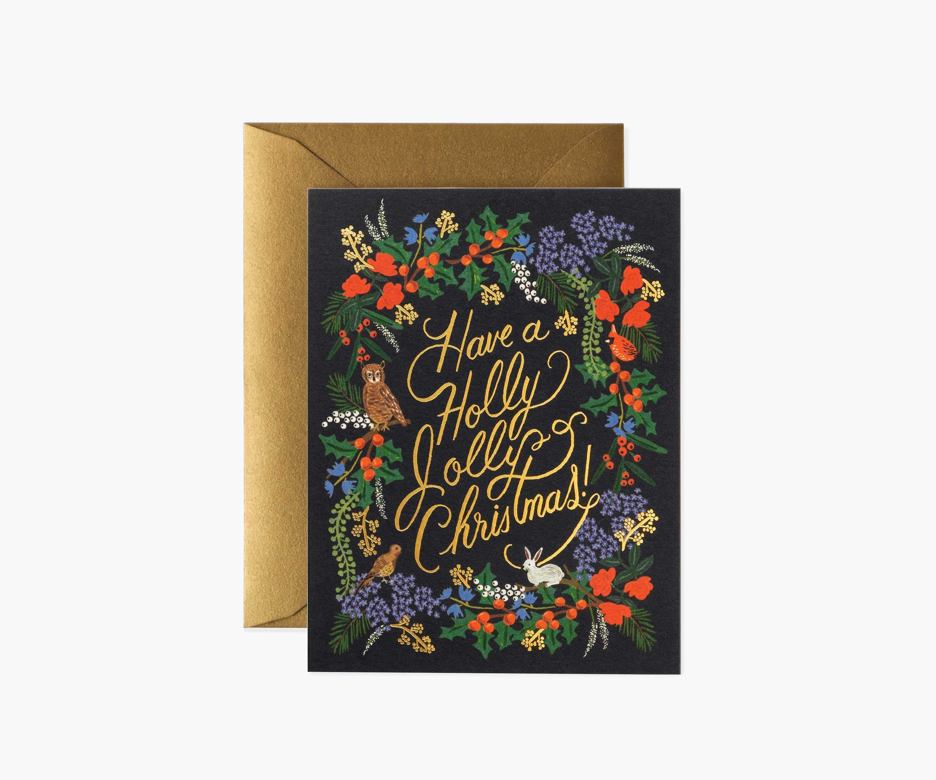 Holly Jolly Christmas Holiday Cards - Boxed Set