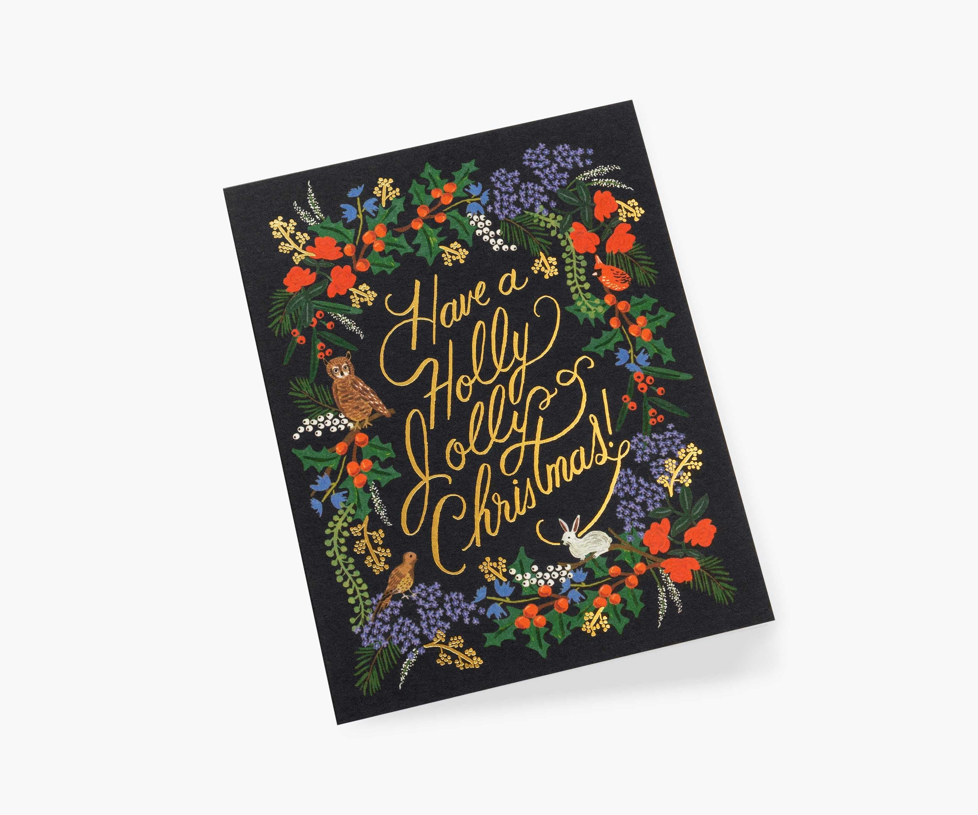 Holly Jolly Christmas Holiday Cards - Boxed Set