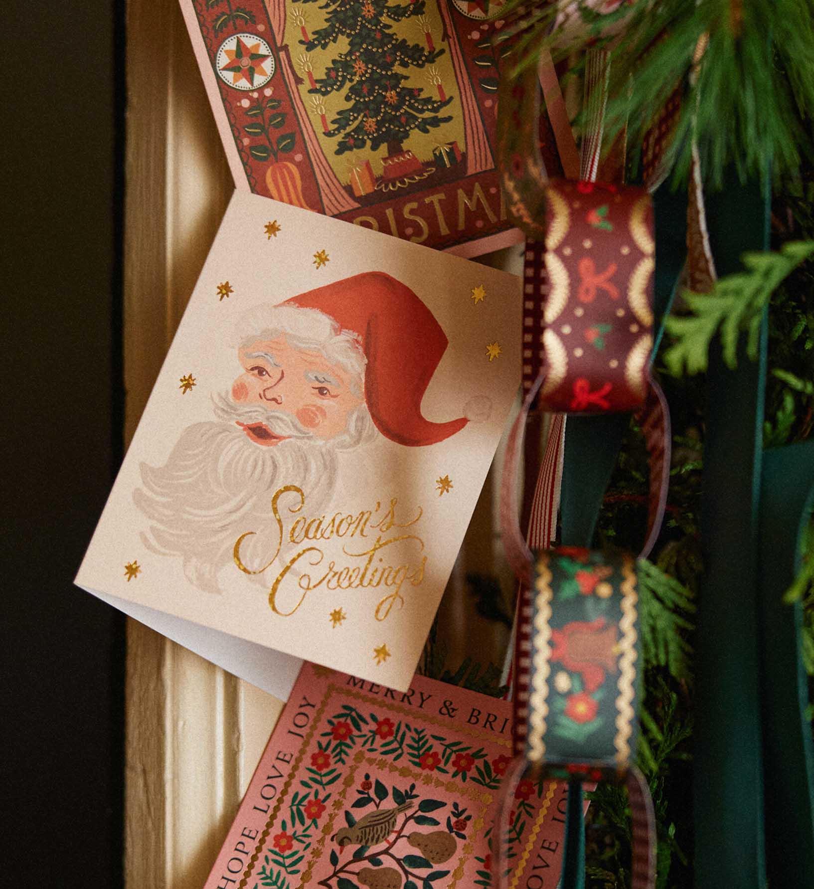 Greetings From Santa Holiday Card - Single Card