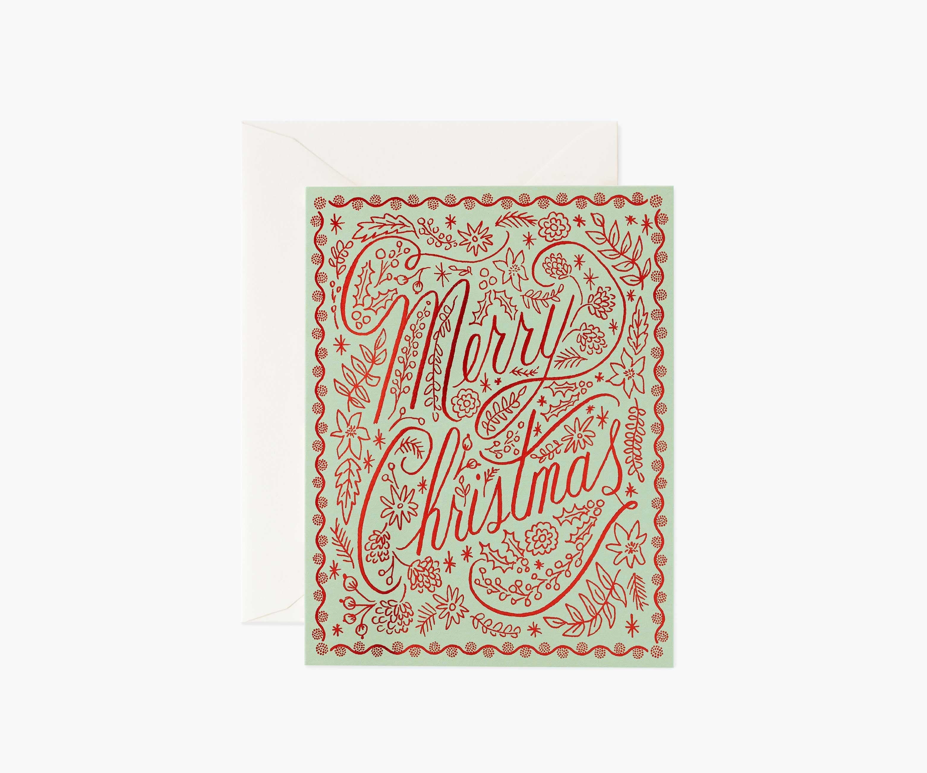 Crimson Christmas Holiday Cards - Boxed Set
