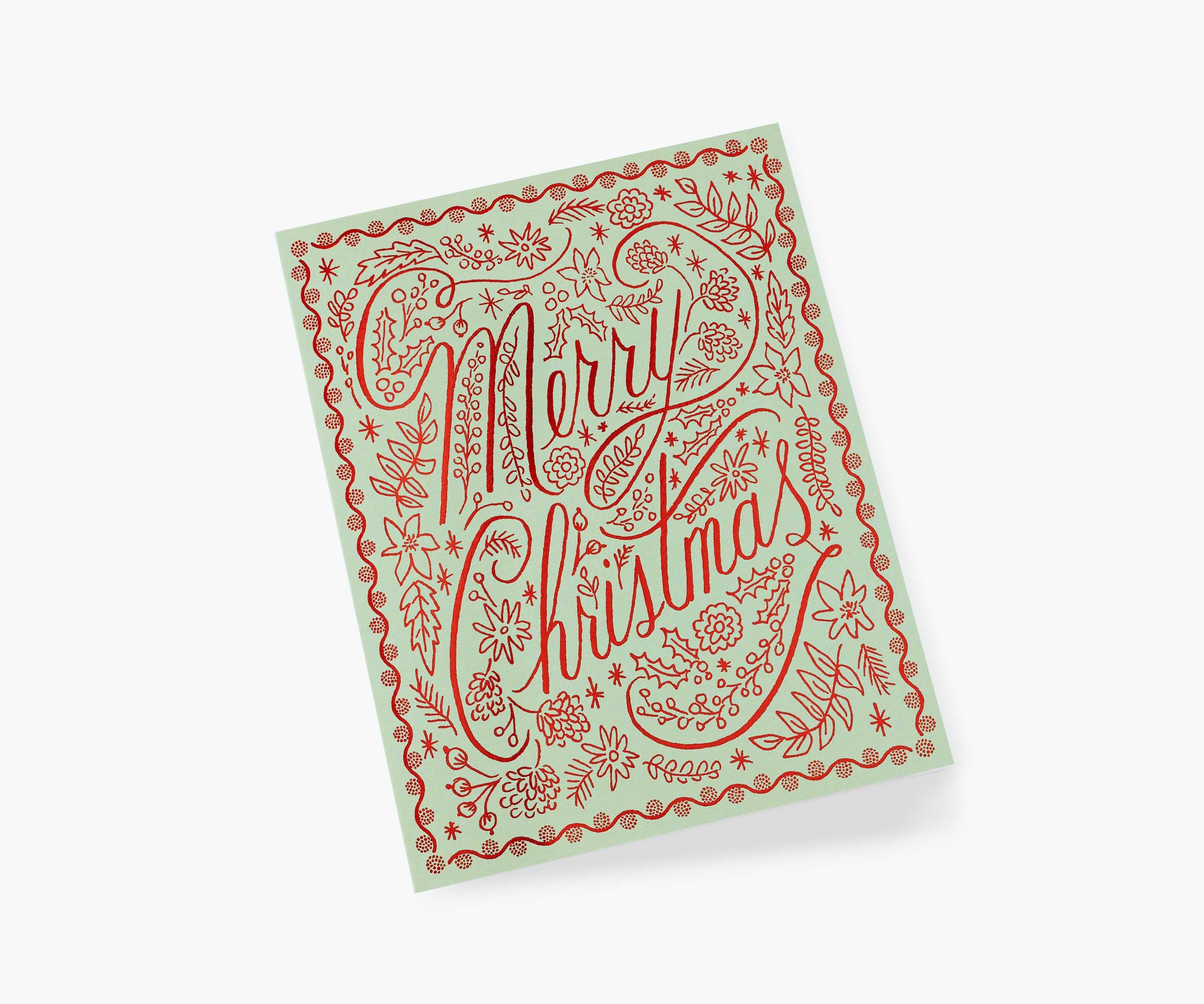 Crimson Christmas Holiday Cards - Boxed Set