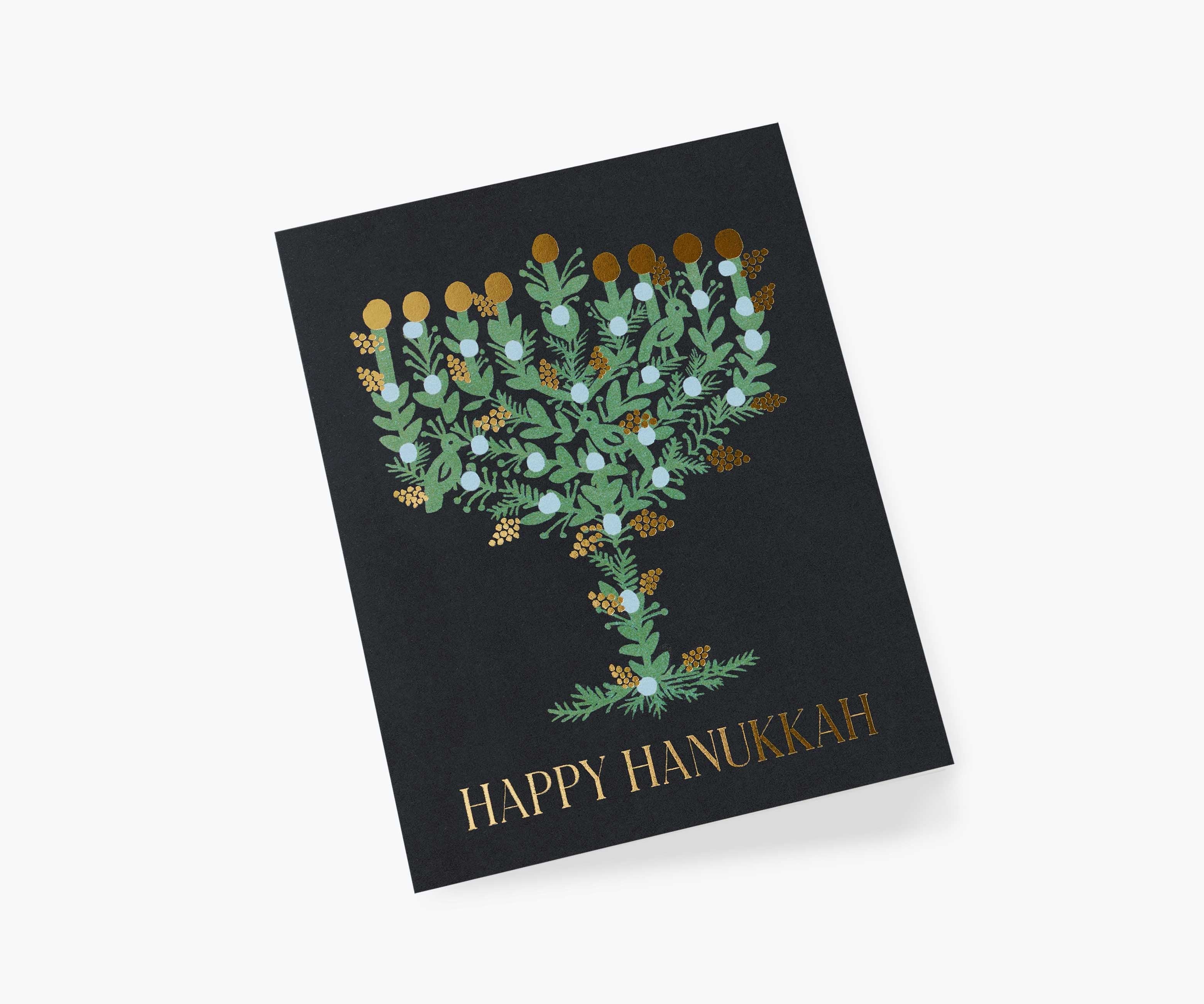 Laurel Menorah Hanukkah Cards - Boxed Set