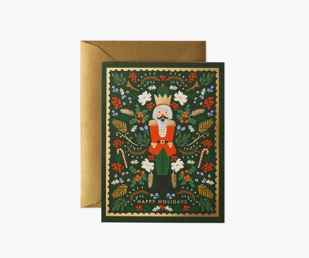 Packaging Pattern For Table Boxed Set of Evergreen Nutcracker Holiday Cards | Rifle Paper Co.