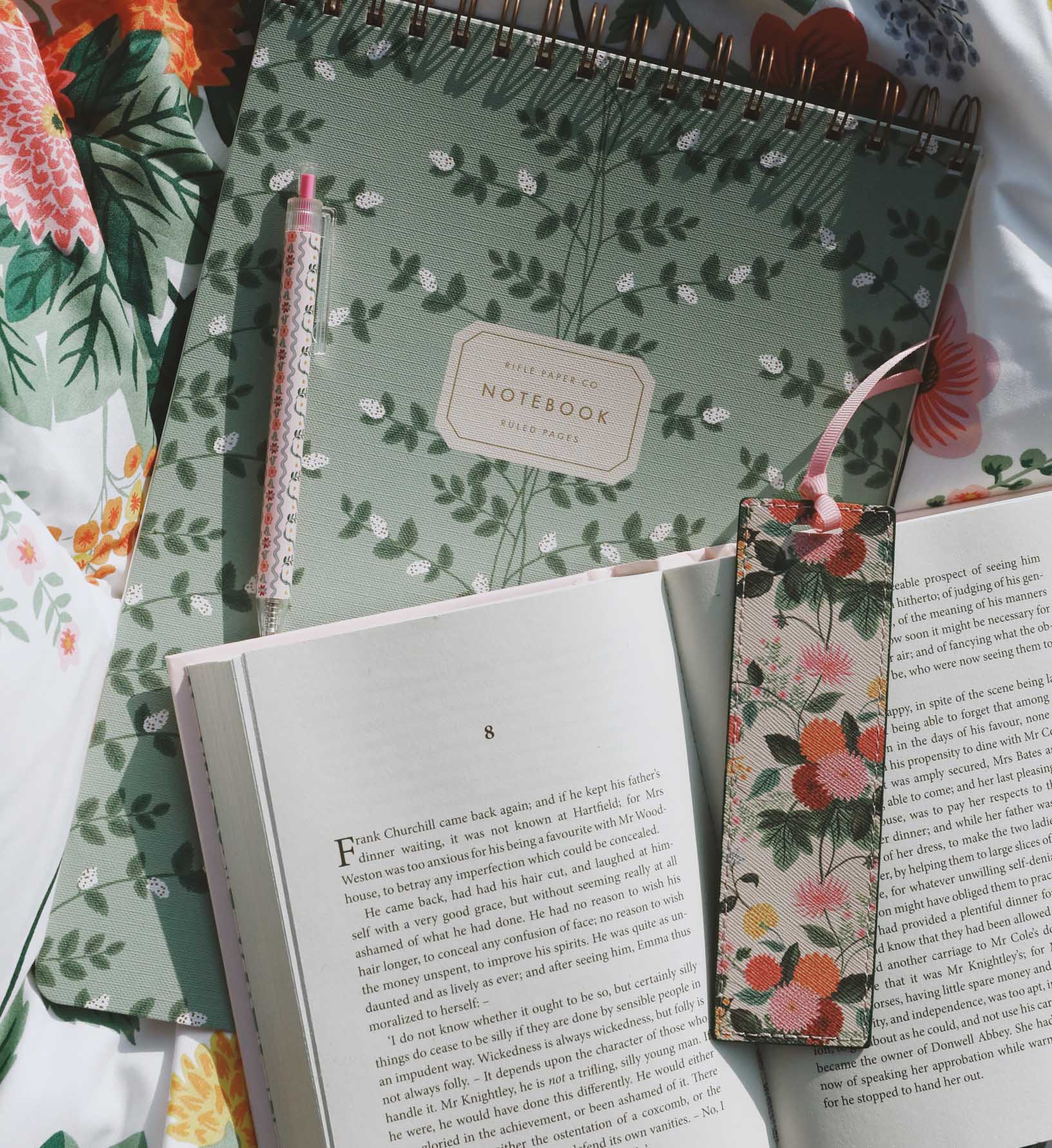 Large Top Spiral Notebook - Climbing Vines