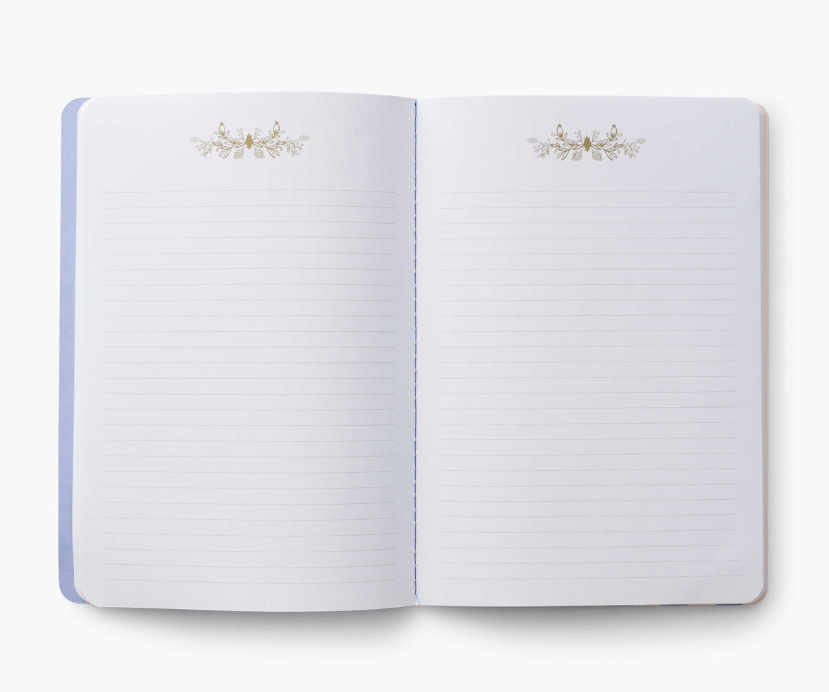 Stringed Notebook Hydrangea Stitched Notebook Set | Rifle Paper Co.