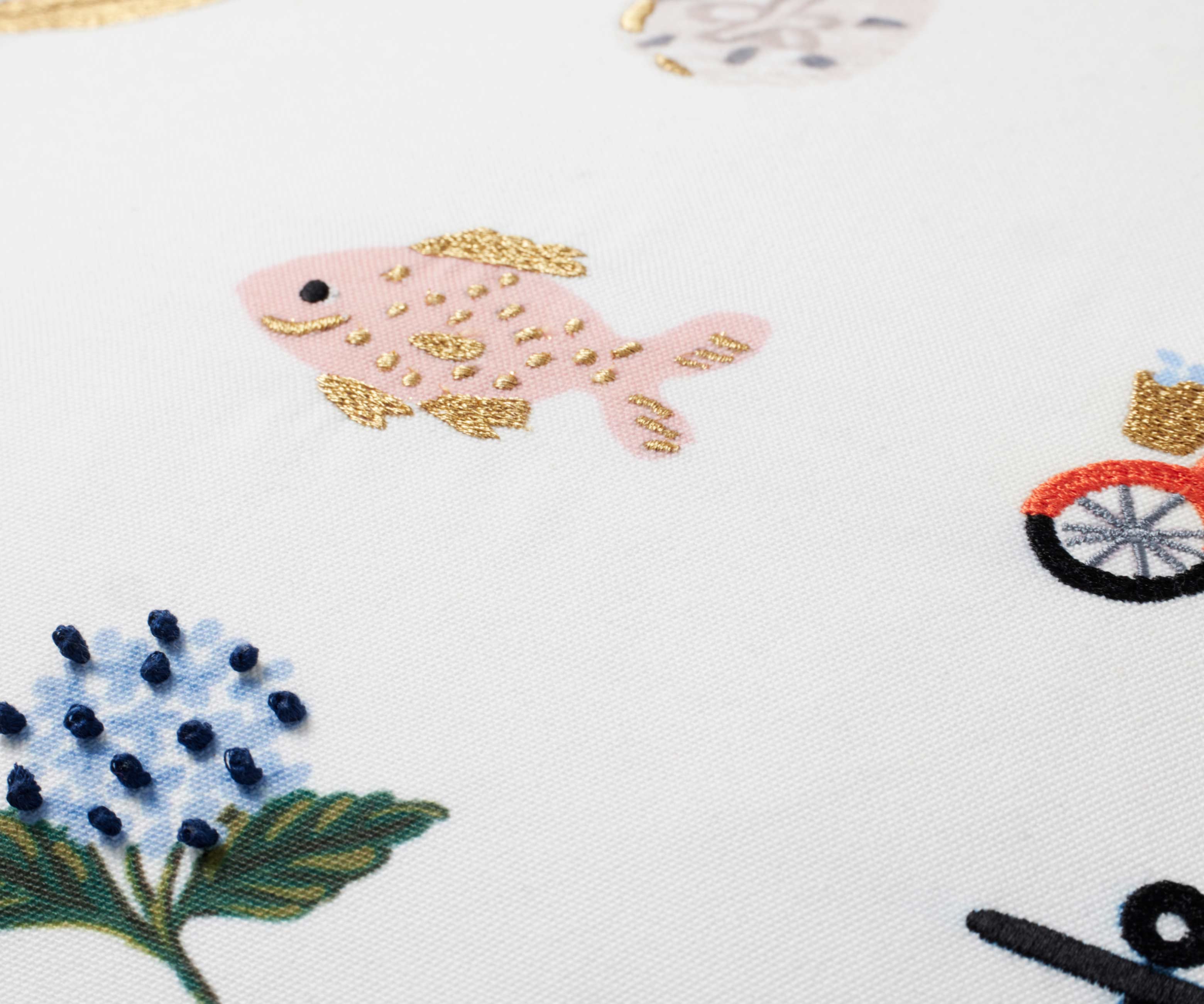 Seaside Embroidered Pillow - Thumbnail 3