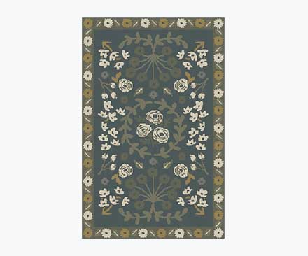 Fiore Florence Power Loomed Rug - Slate & Sage – Rifle Paper Co