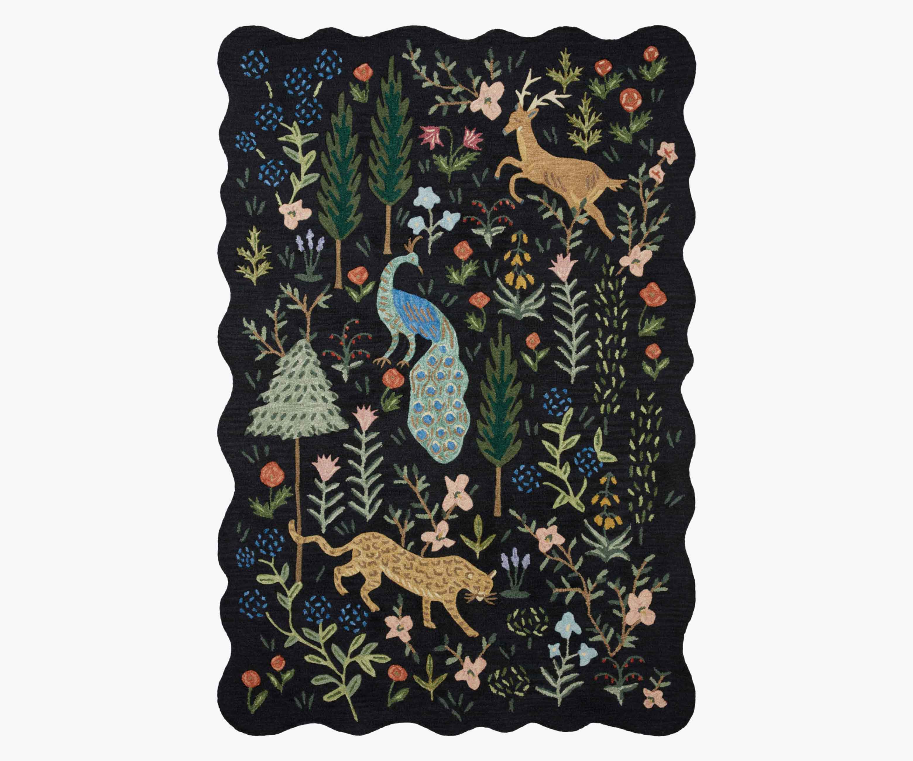 Menagerie Wool-Hooked Rug - Thumbnail 5