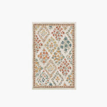 Laurel Parquet Power Loomed Rug in Cream | Rifle Paper Co.