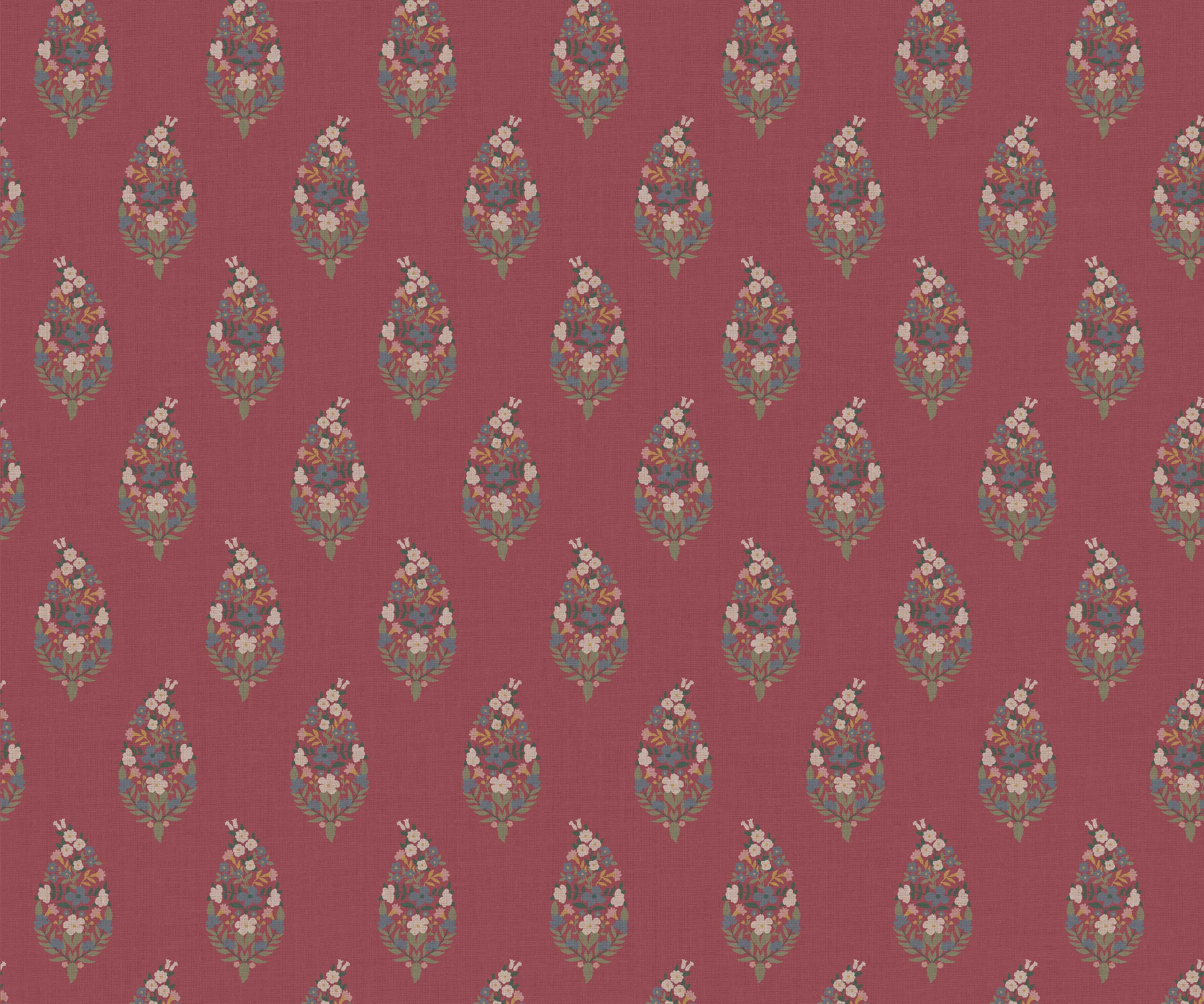 Paisley Wallpaper - Linen - Thumbnail 5