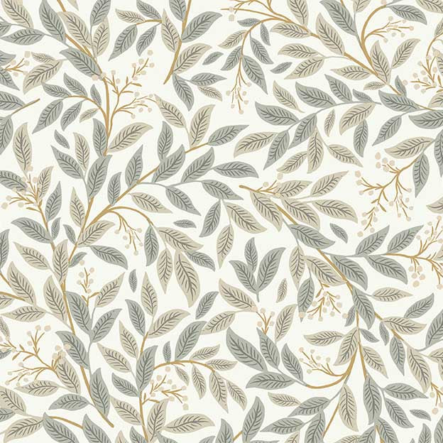 Willowberry Wallpaper - Linen & White - Thumbnail 4