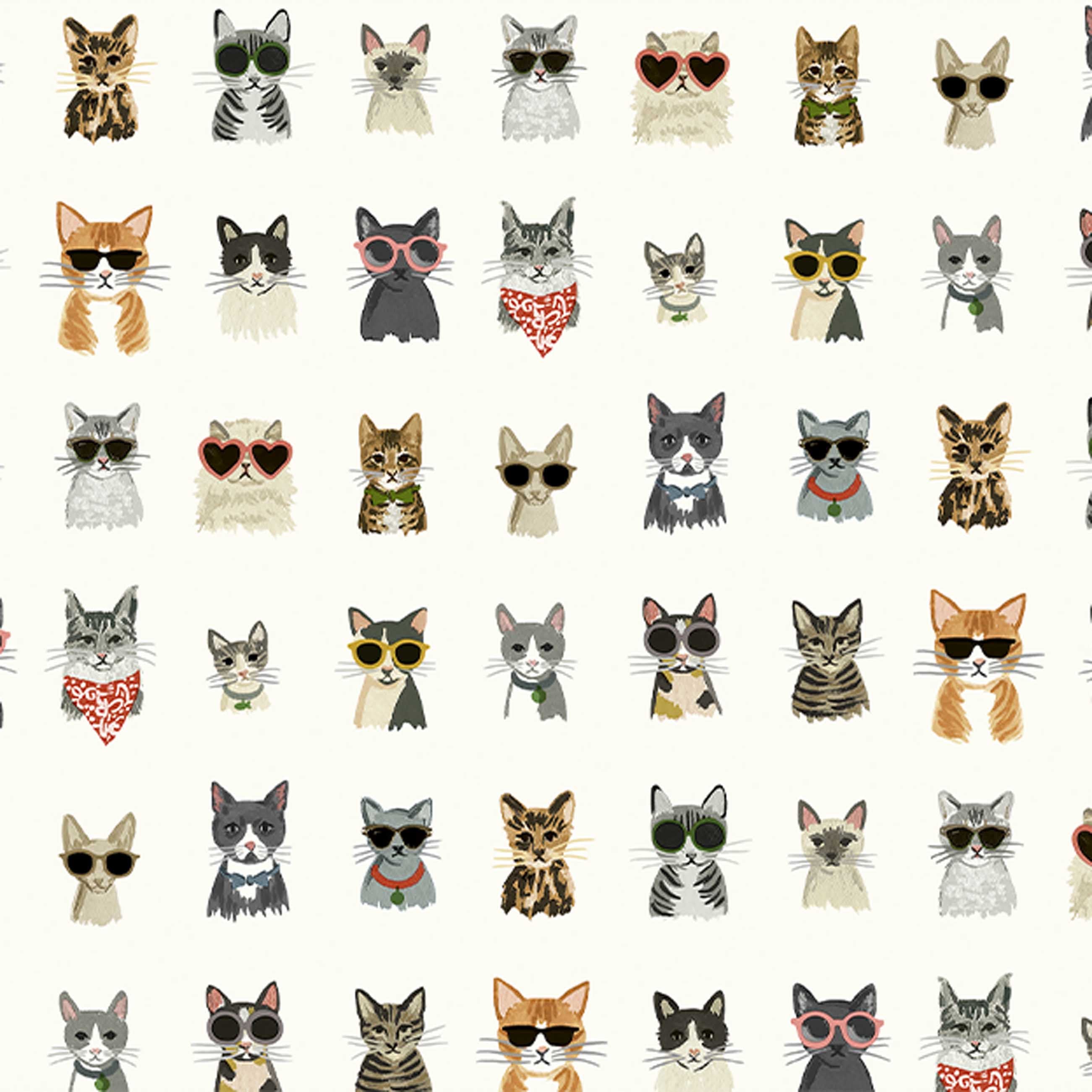 Cool Cats Peel & Stick Wallpaper Sample - Thumbnail 4